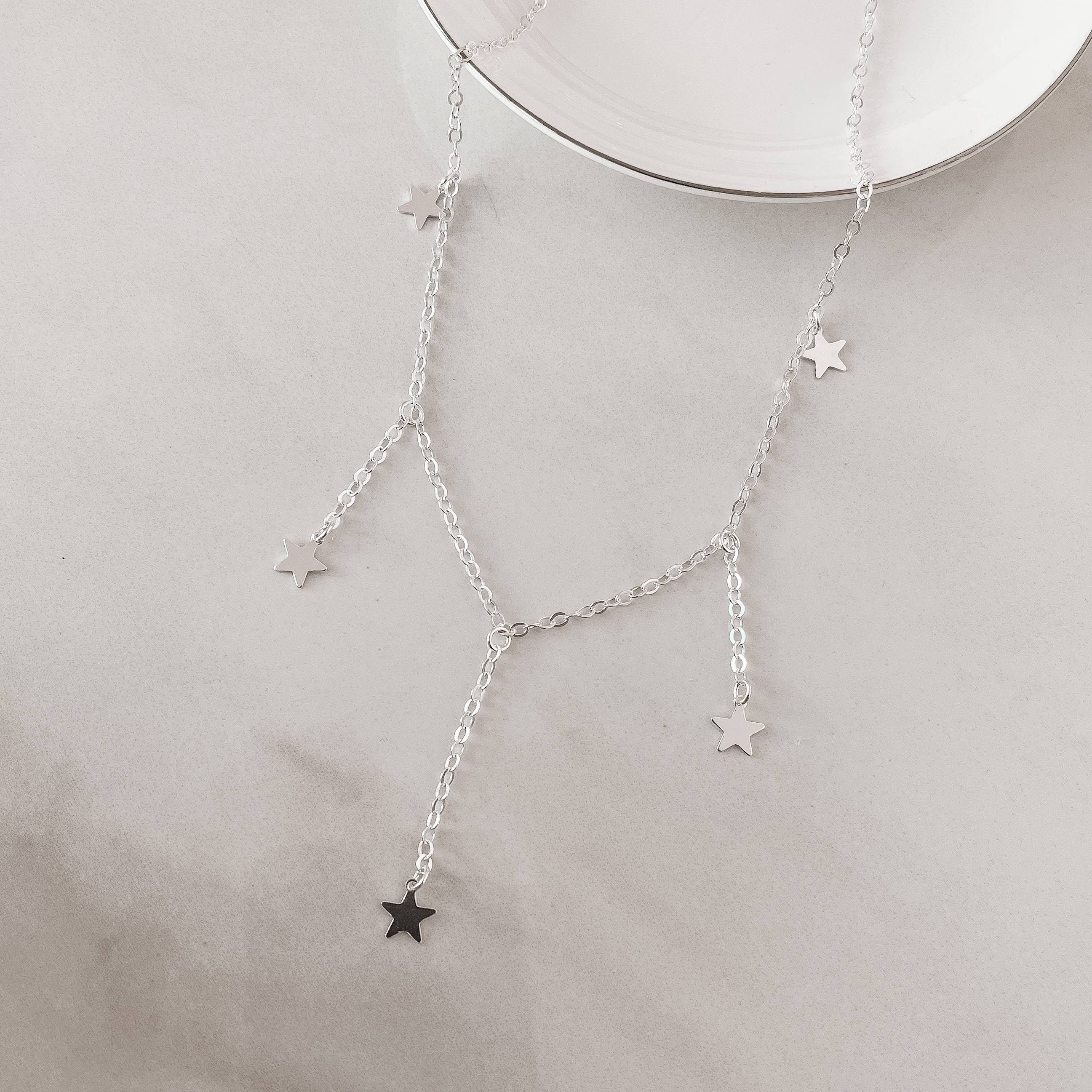 Imagem Gravatinha pingentes estrela 8mm 45cm