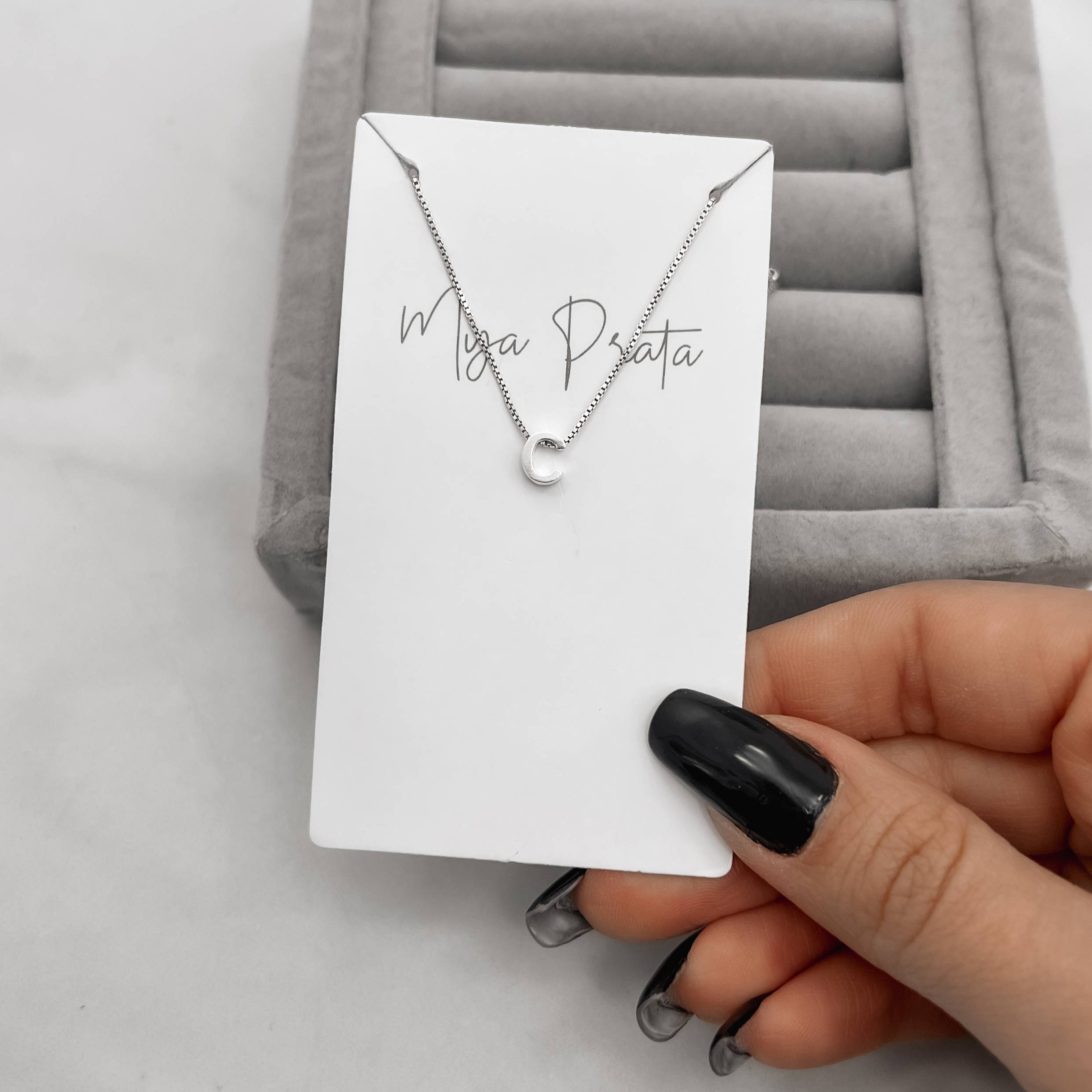 Imagem Colar letra C 6mm 45cm