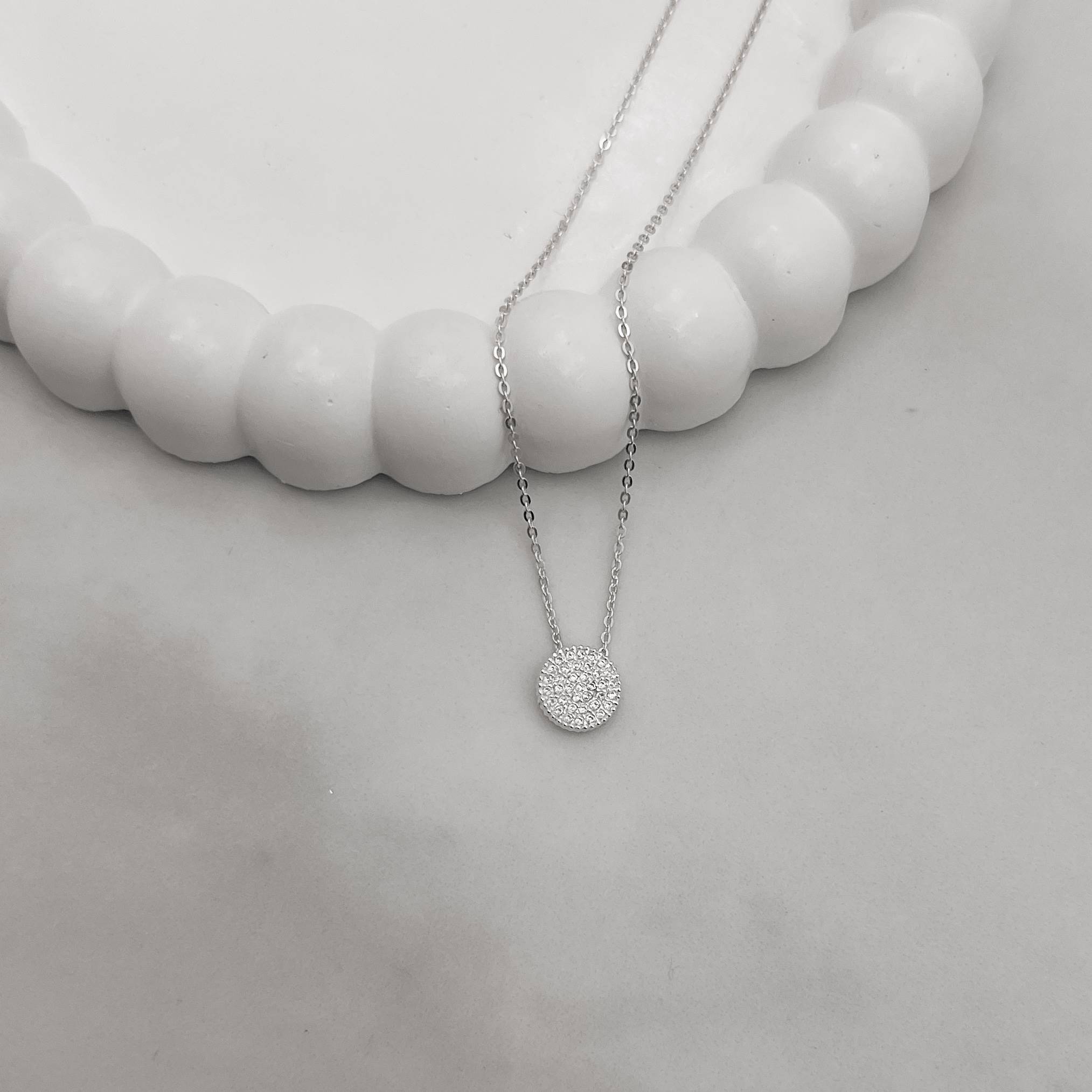 Imagem Secundária Colar botão cravejado 9mm corrente cadeado 45cm