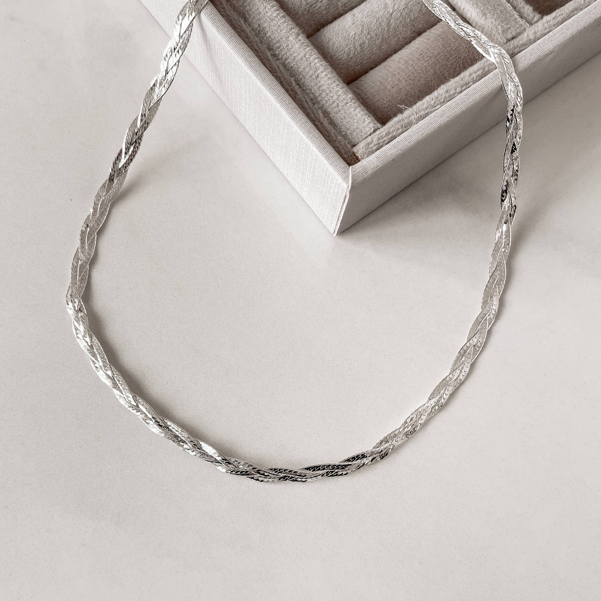 Corrente trança 3 fios 40cm