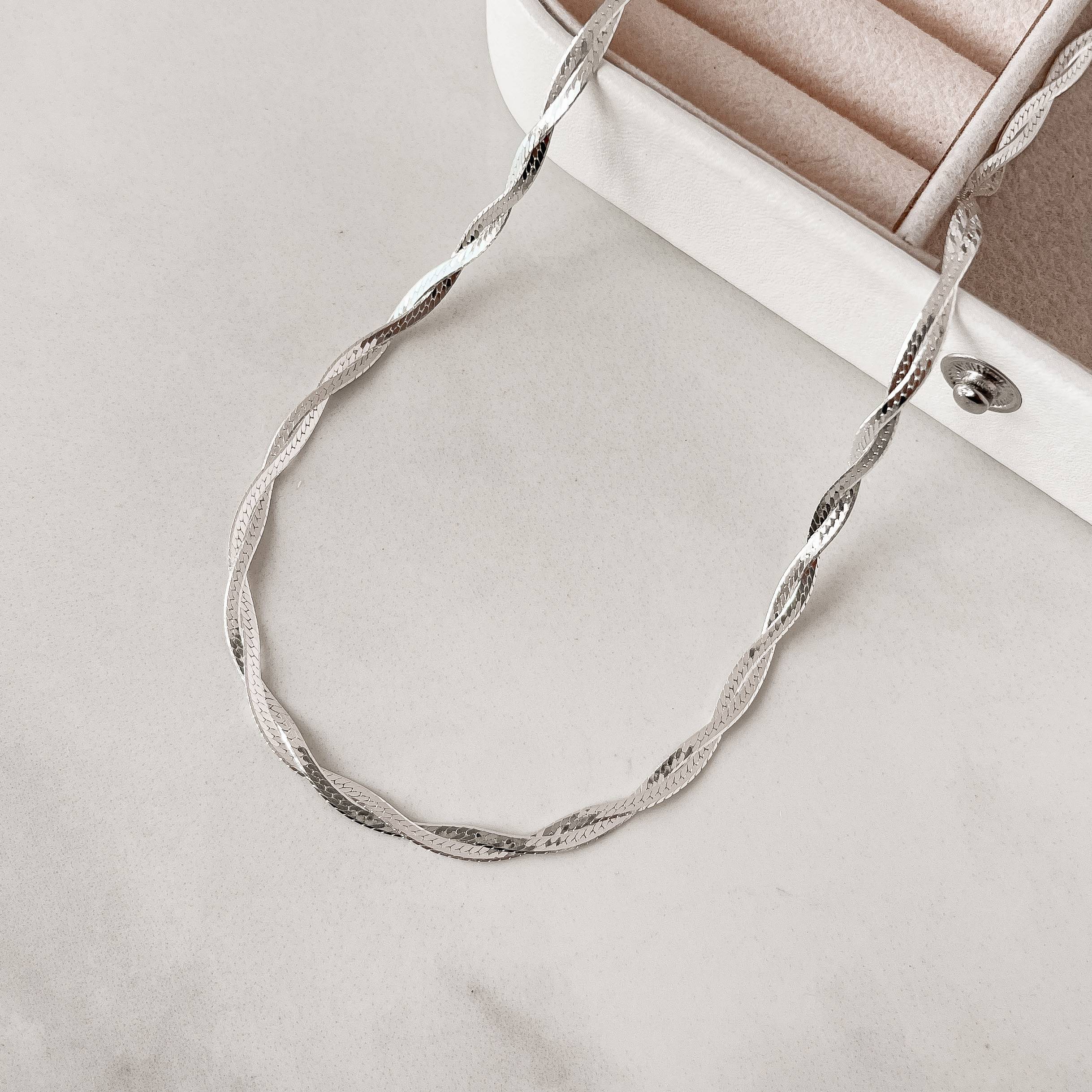 Corrente trança 2 fios 40cm