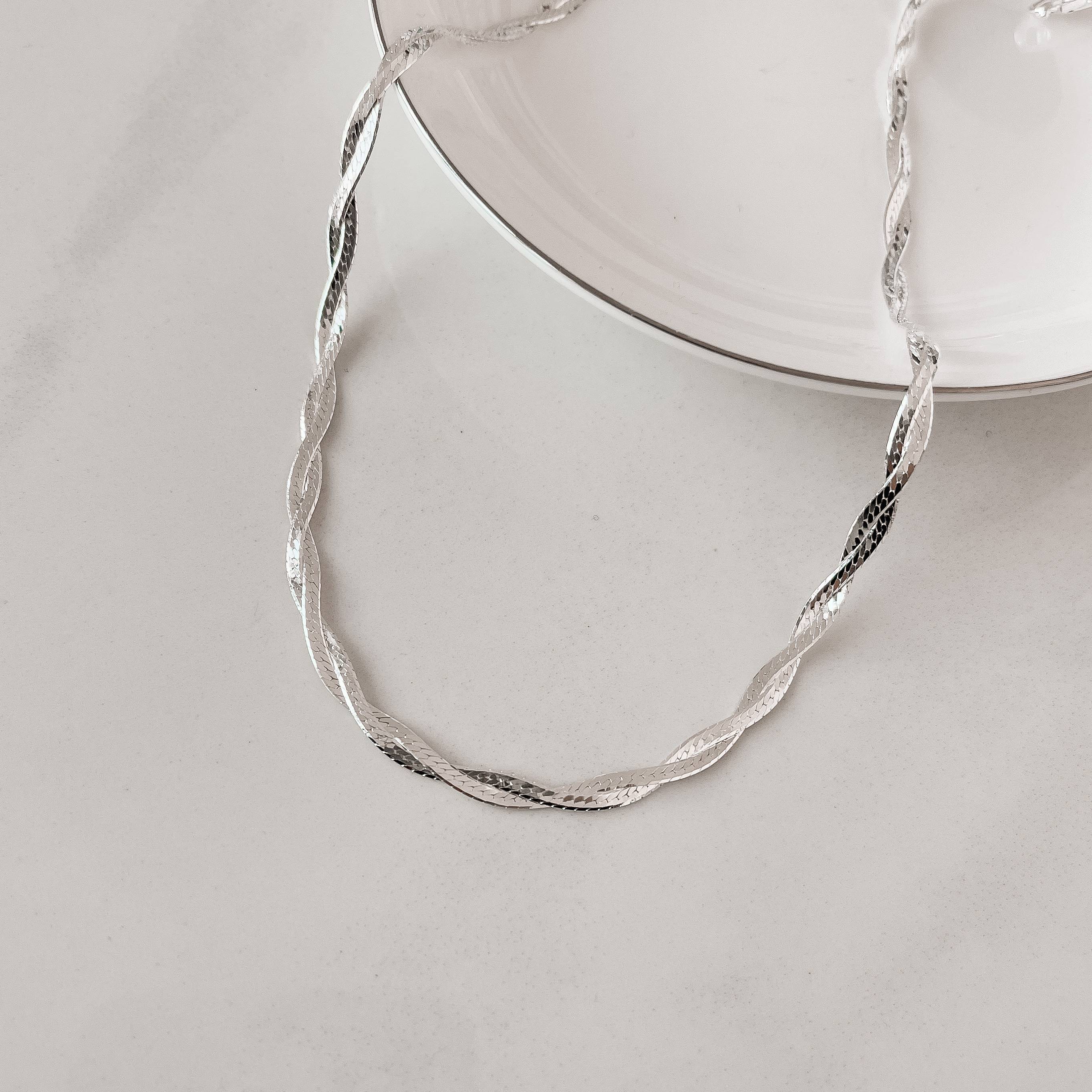 Corrente trança 2 fios 45cm