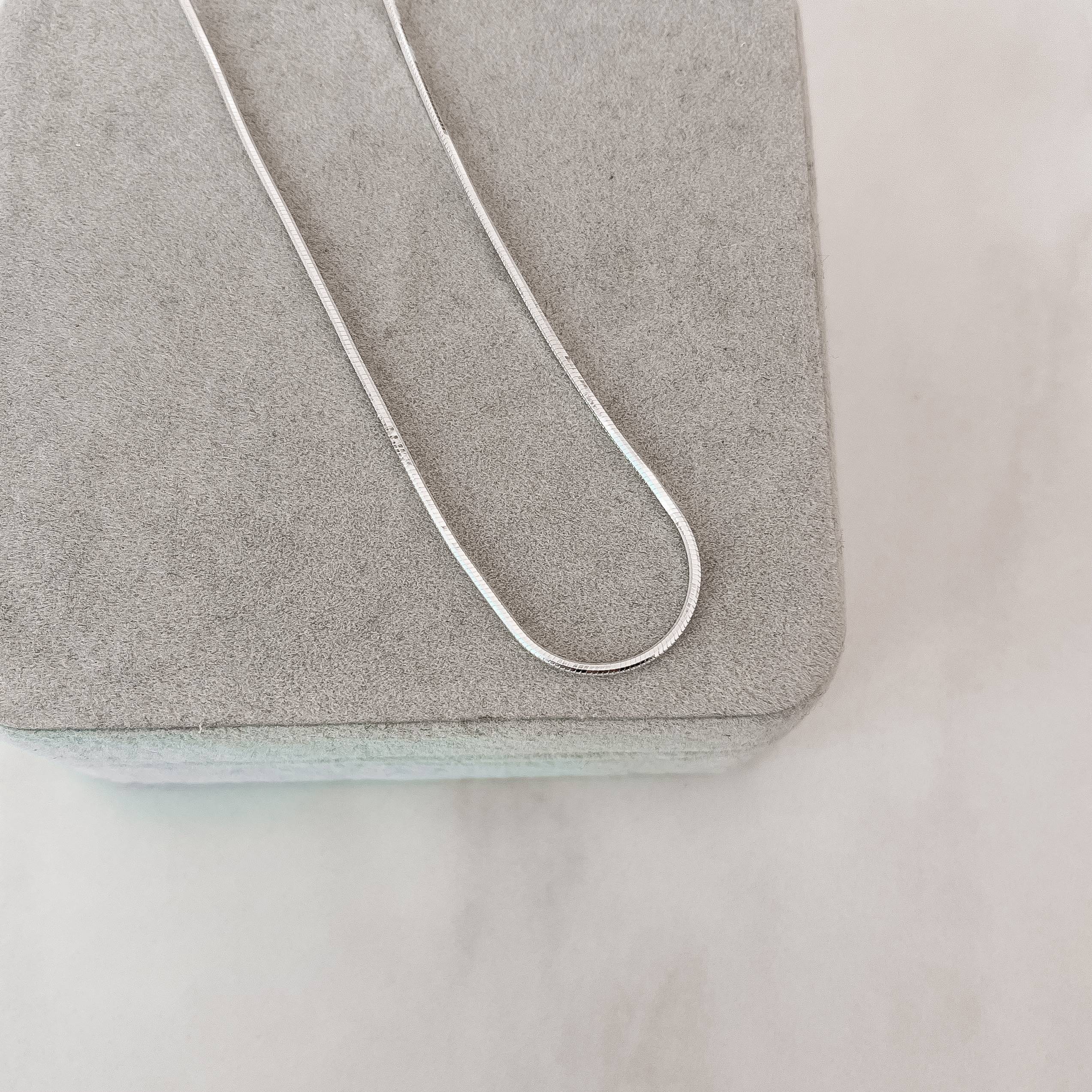 Corrente rabo de rato fio hexágono 1.0 45cm