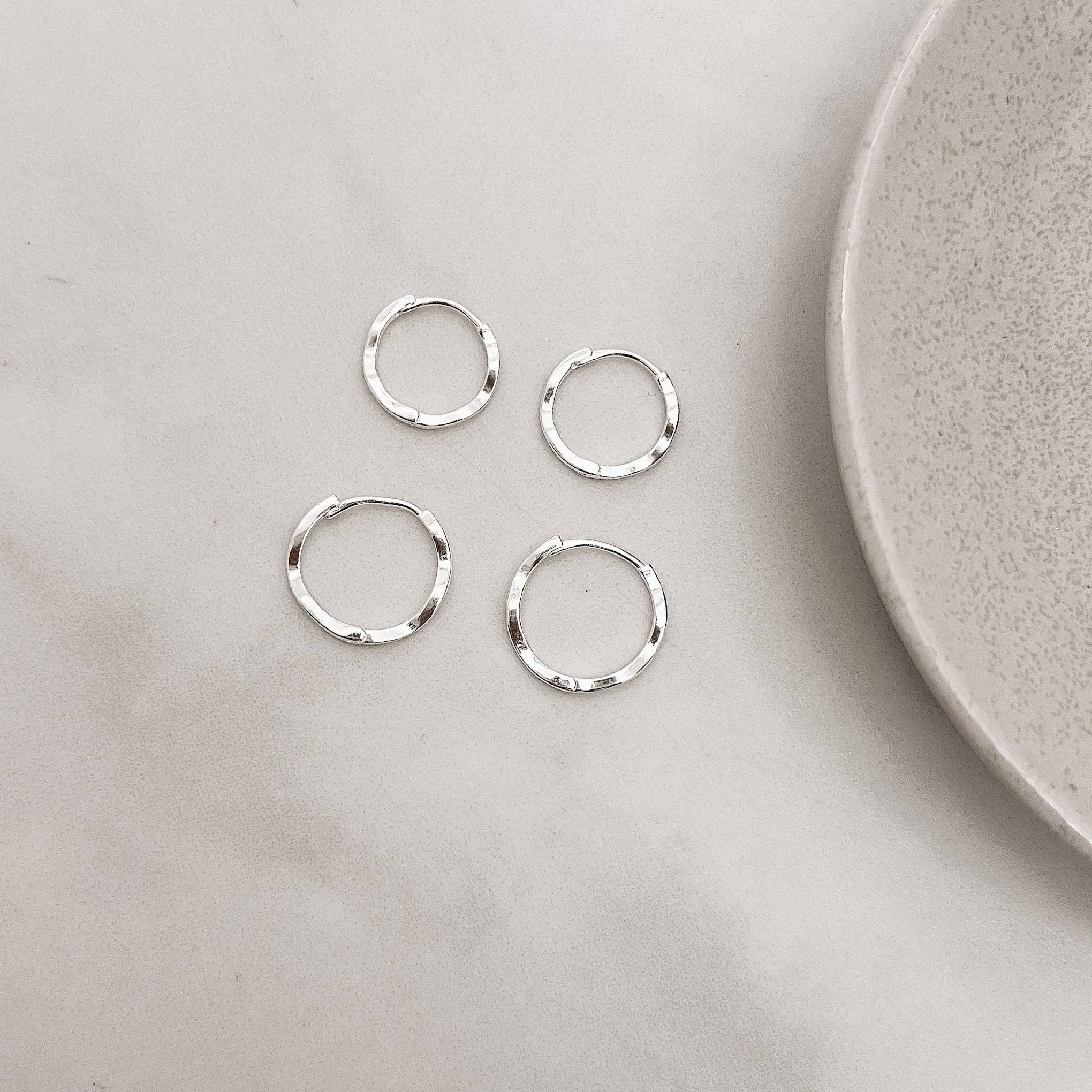 Dupla argolas click ondulada 14 e 16mm