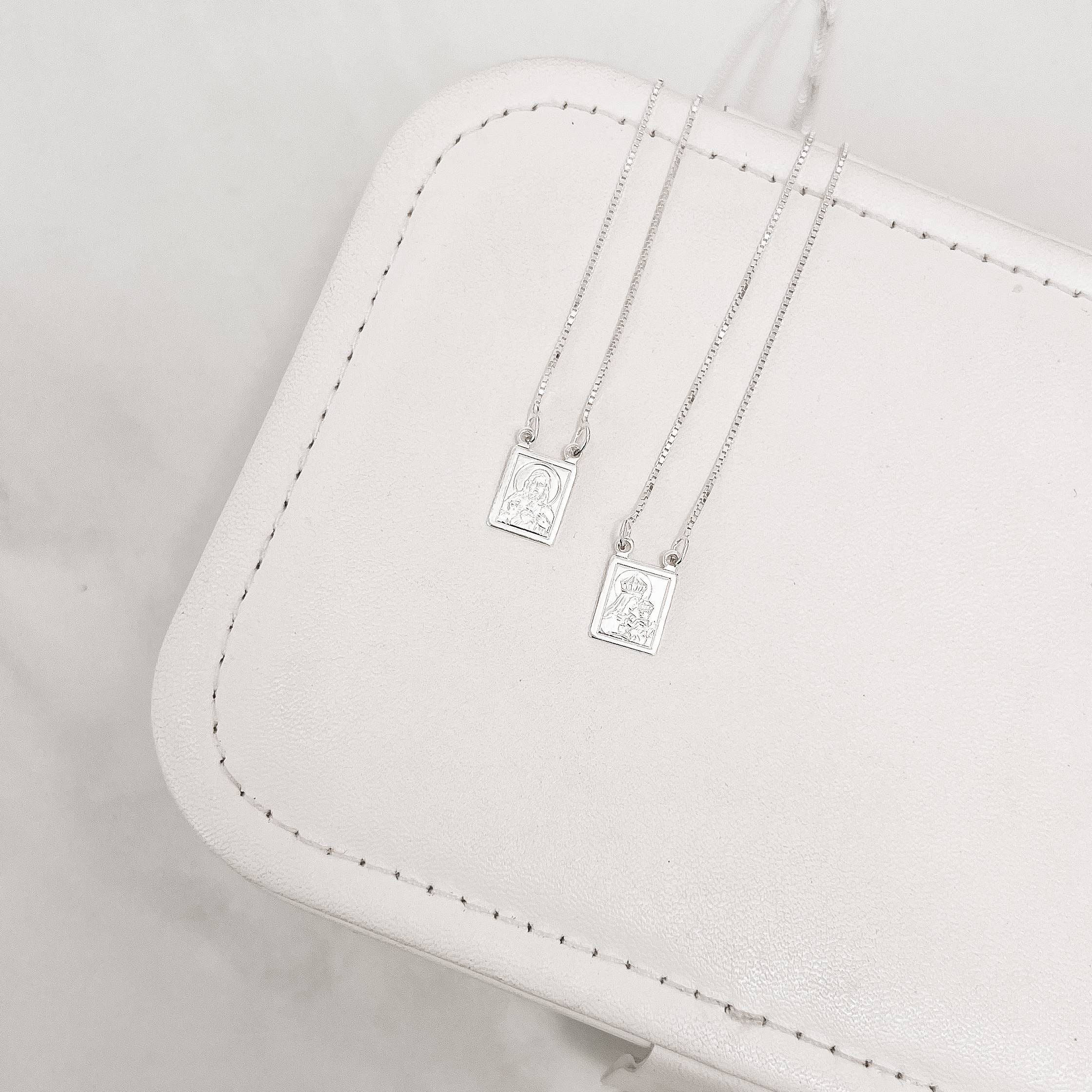 Escapulário tradicional verso salmos v15 60cm