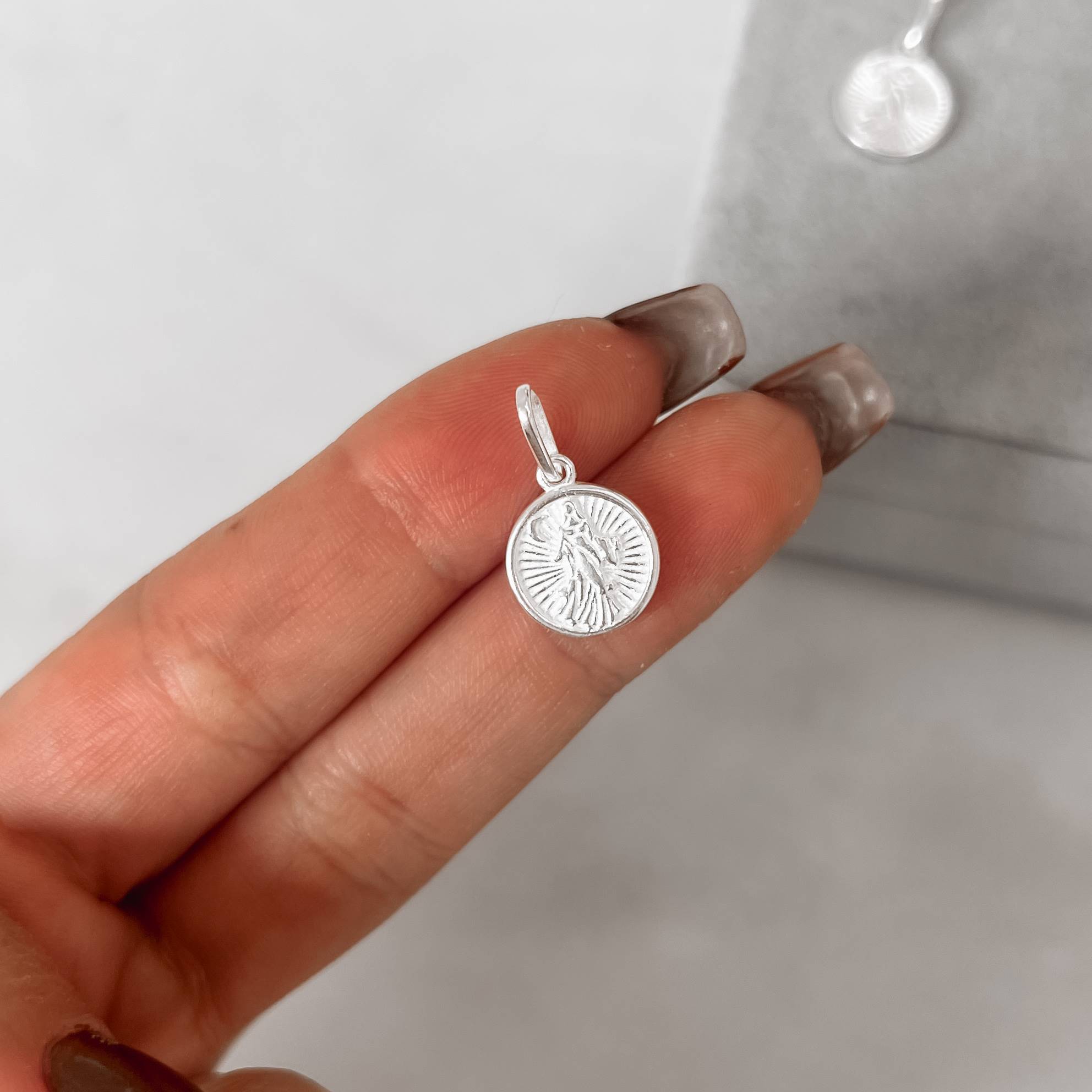 Pingente medalha Iemanjá 11mm