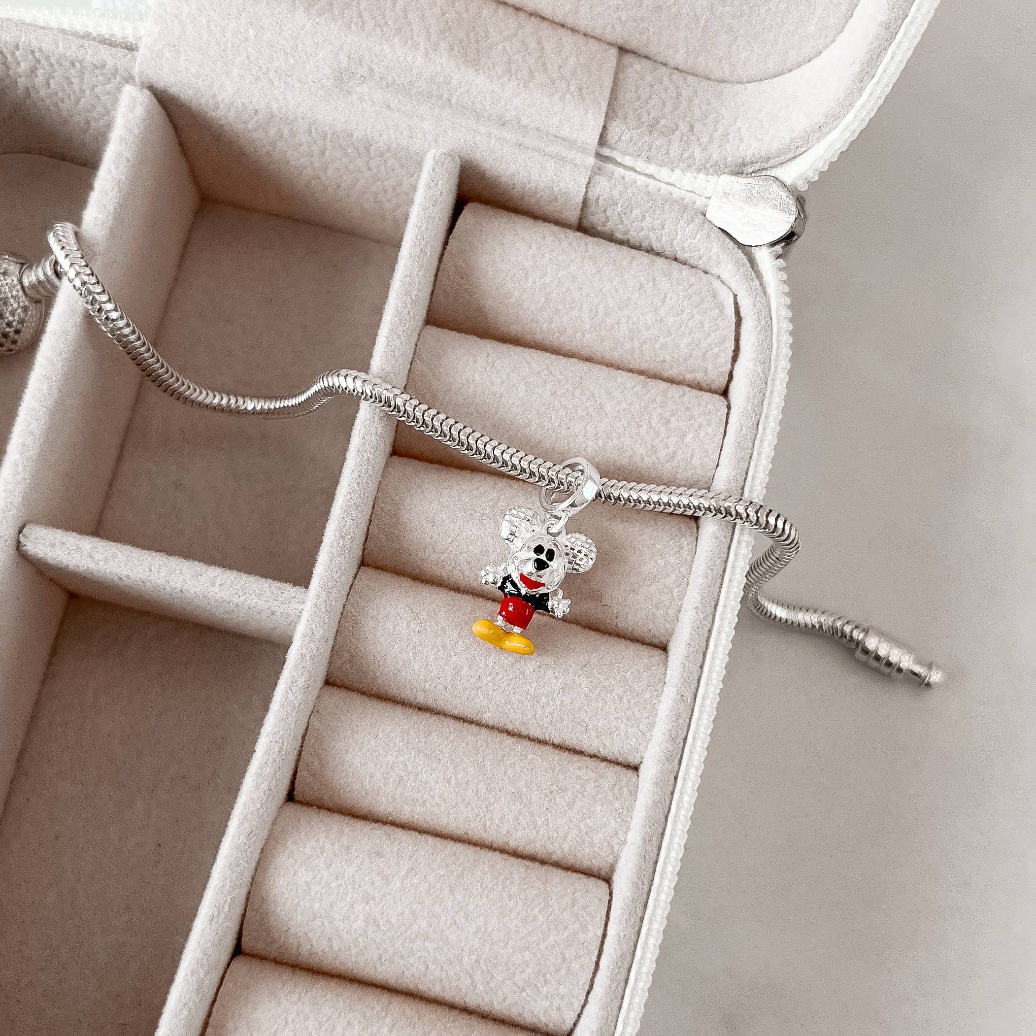 Berloque pingente Mickey 3D 12mm resina