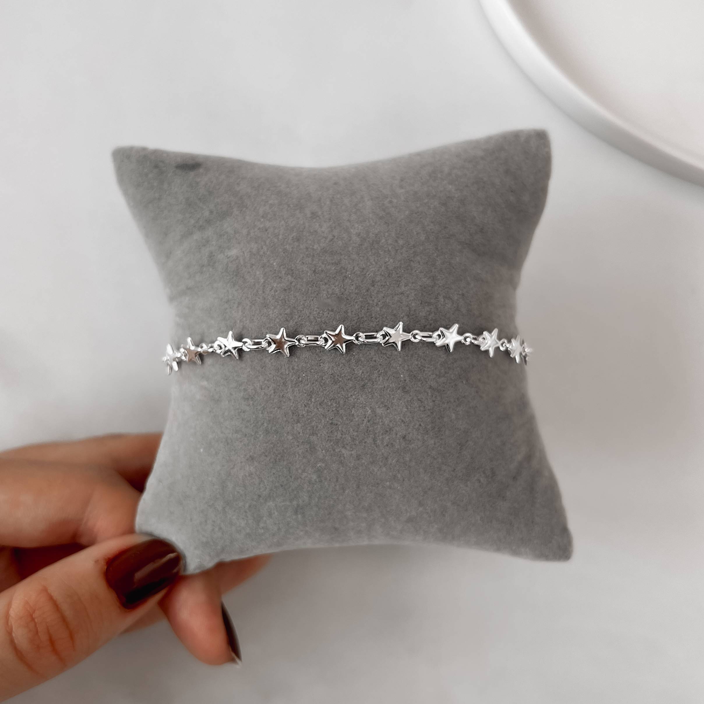 Pulseira entremeios estrela 6mm