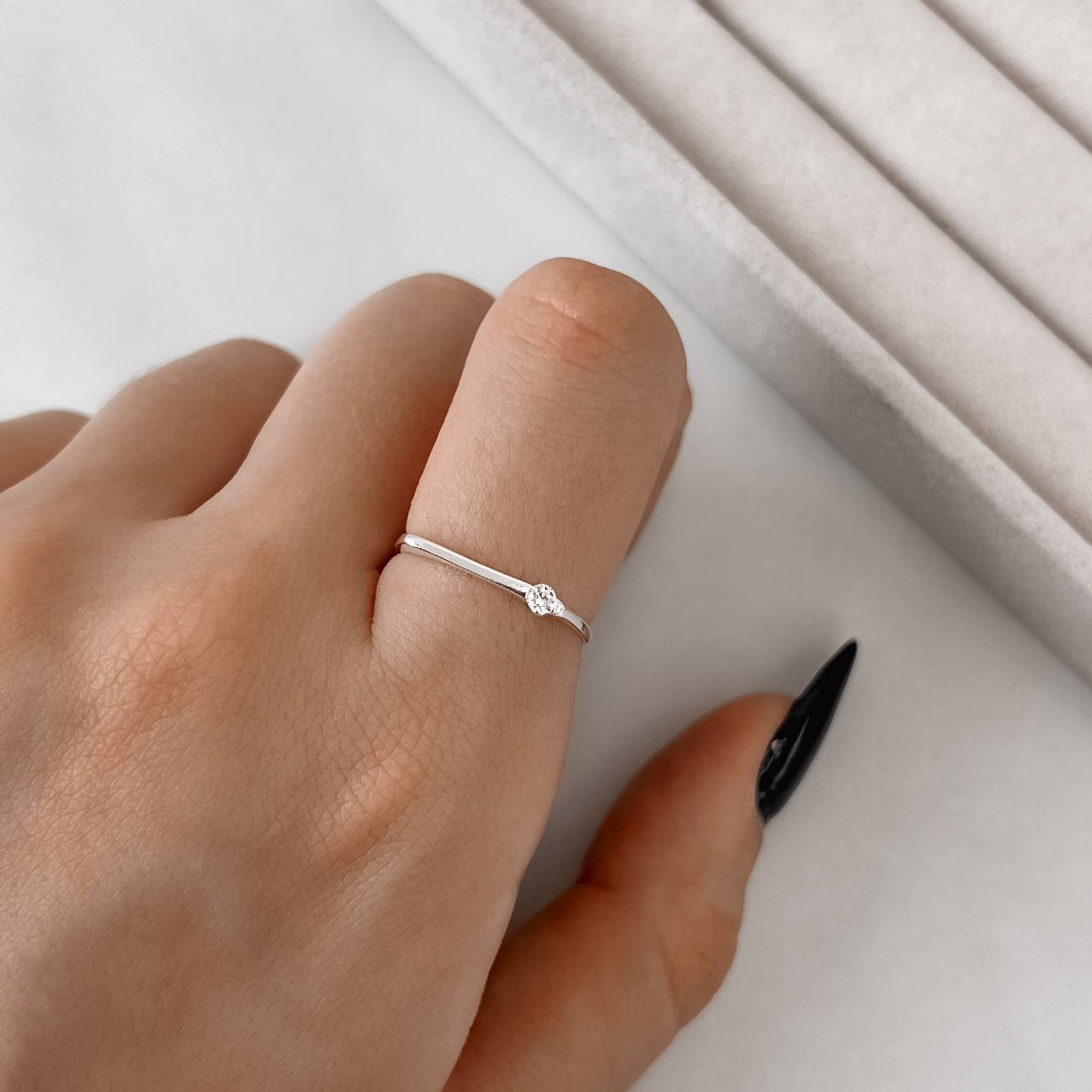 Imagem Secundária Anel reto zircônia lateral