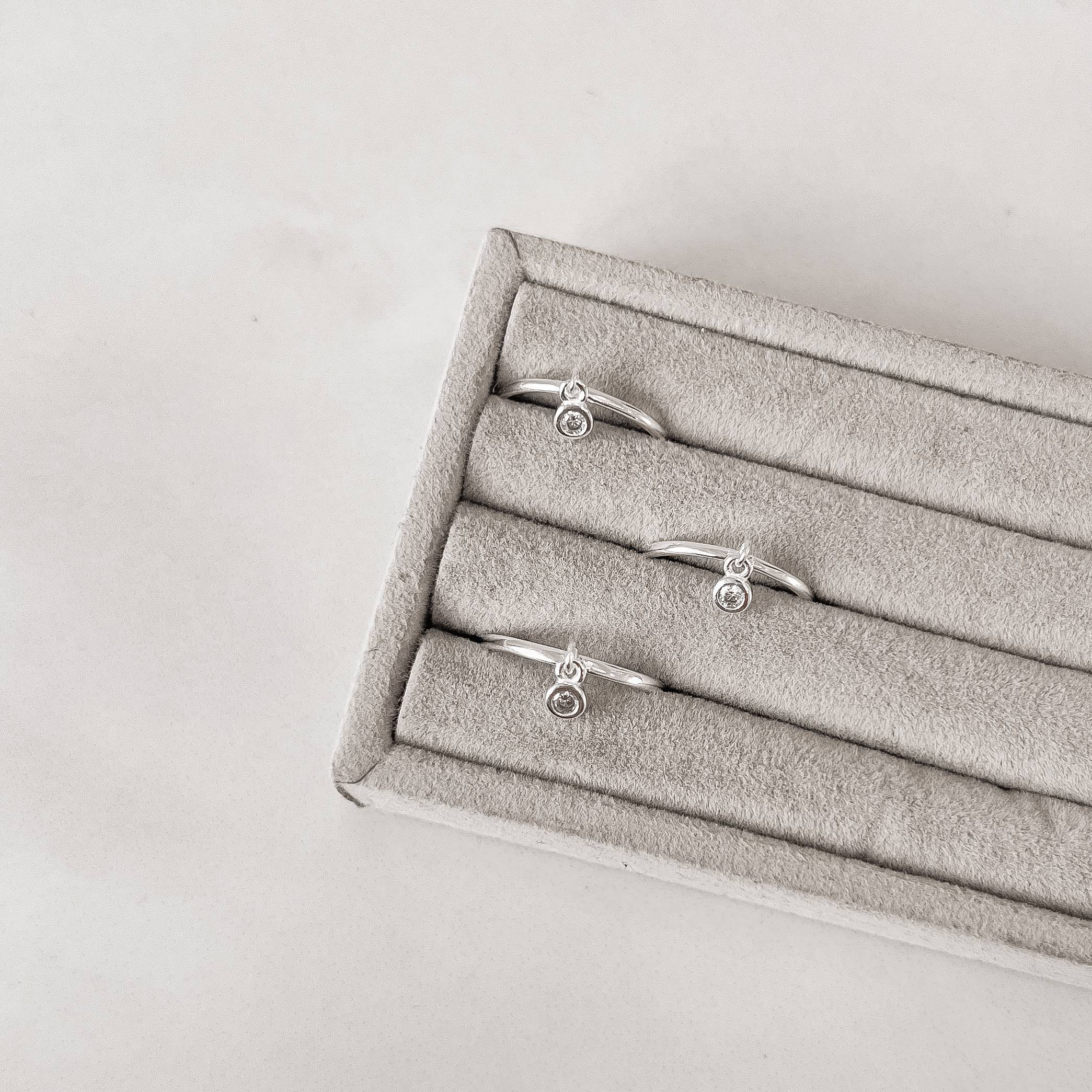 Imagem Anel pingente zircônia