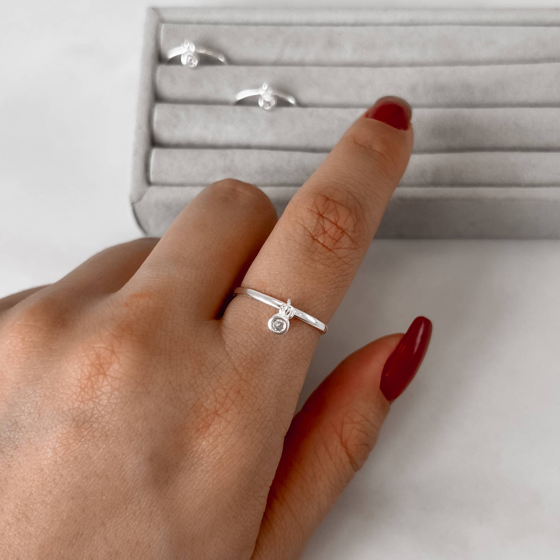 Imagem Secundária Anel pingente zircônia