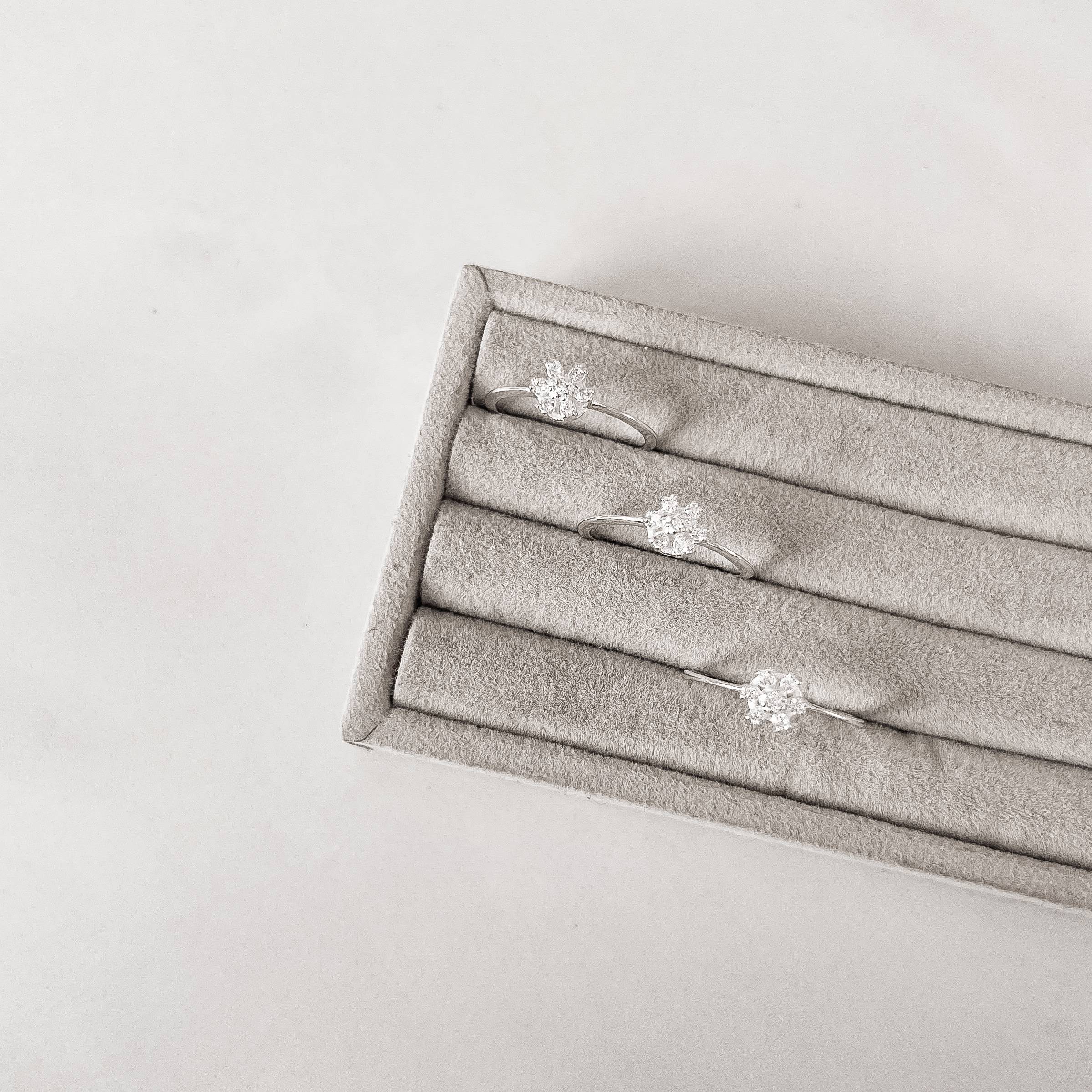 Imagem Anel flor com zircônias