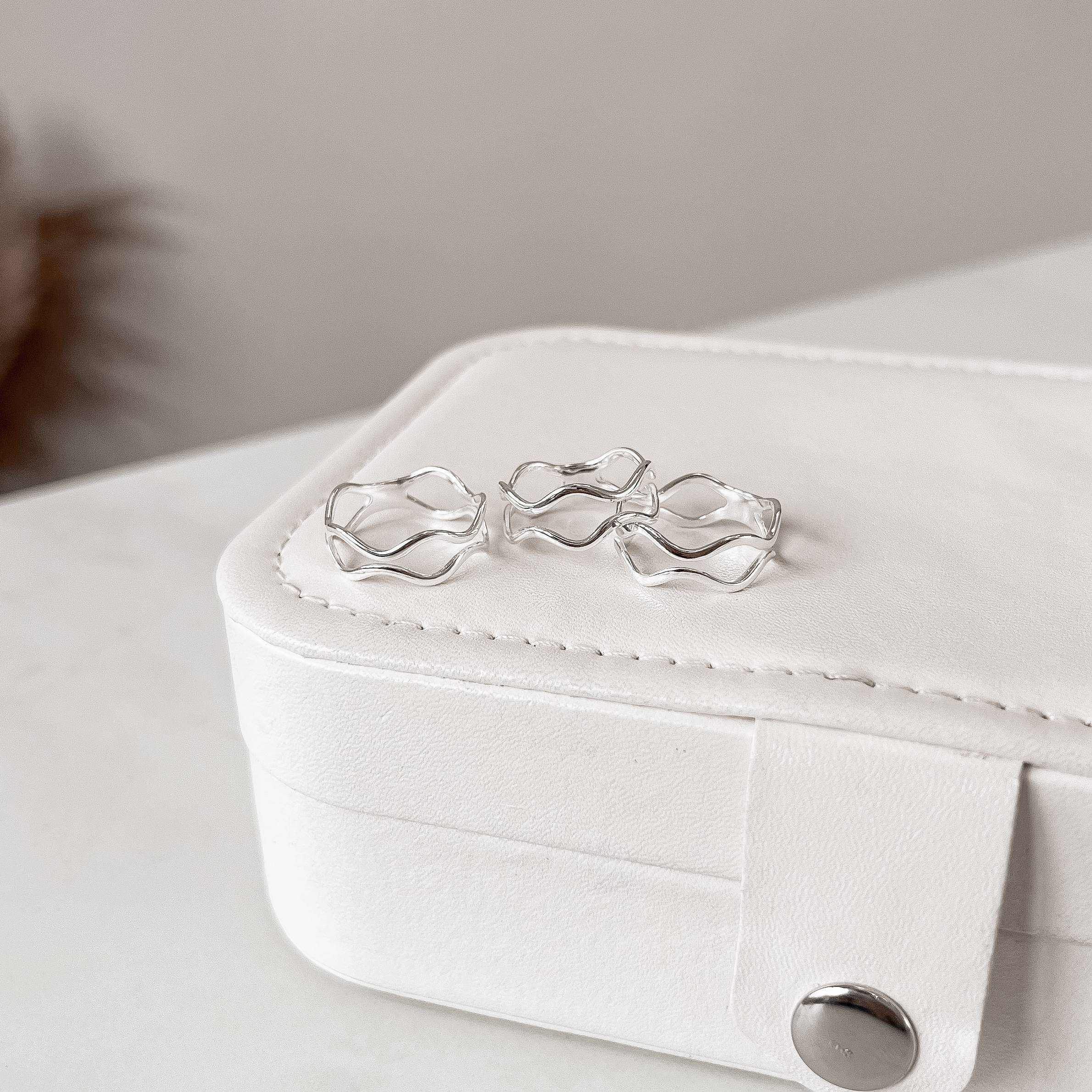 Imagem Anel duplo fio ondulado