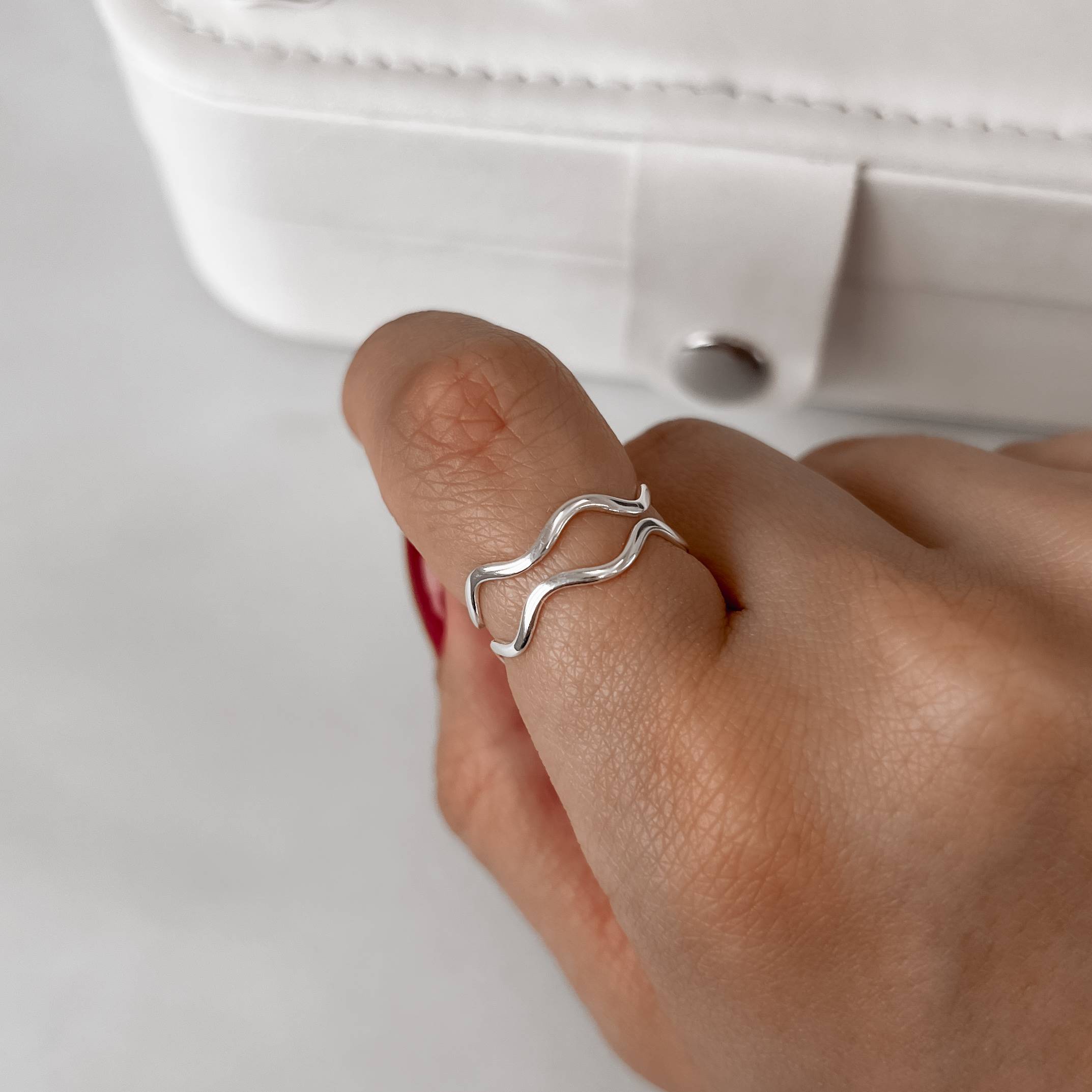 Imagem Secundária Anel duplo fio ondulado