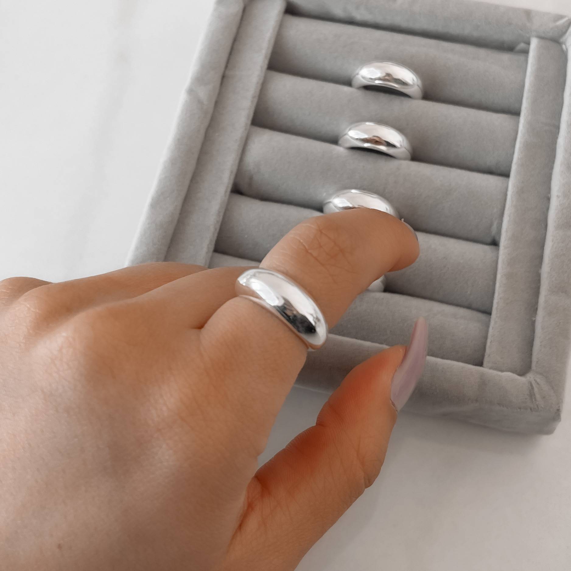 Imagem Anel largo pesado