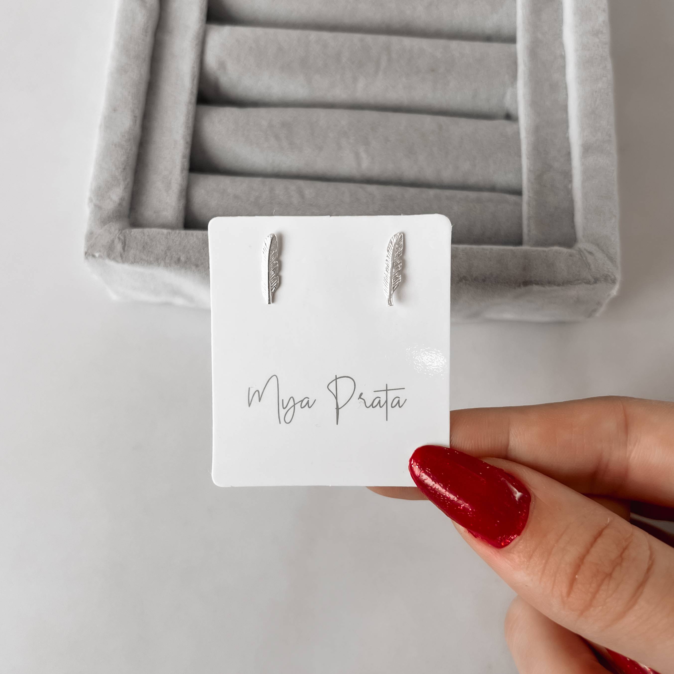 Imagem Brinco pena 13mm