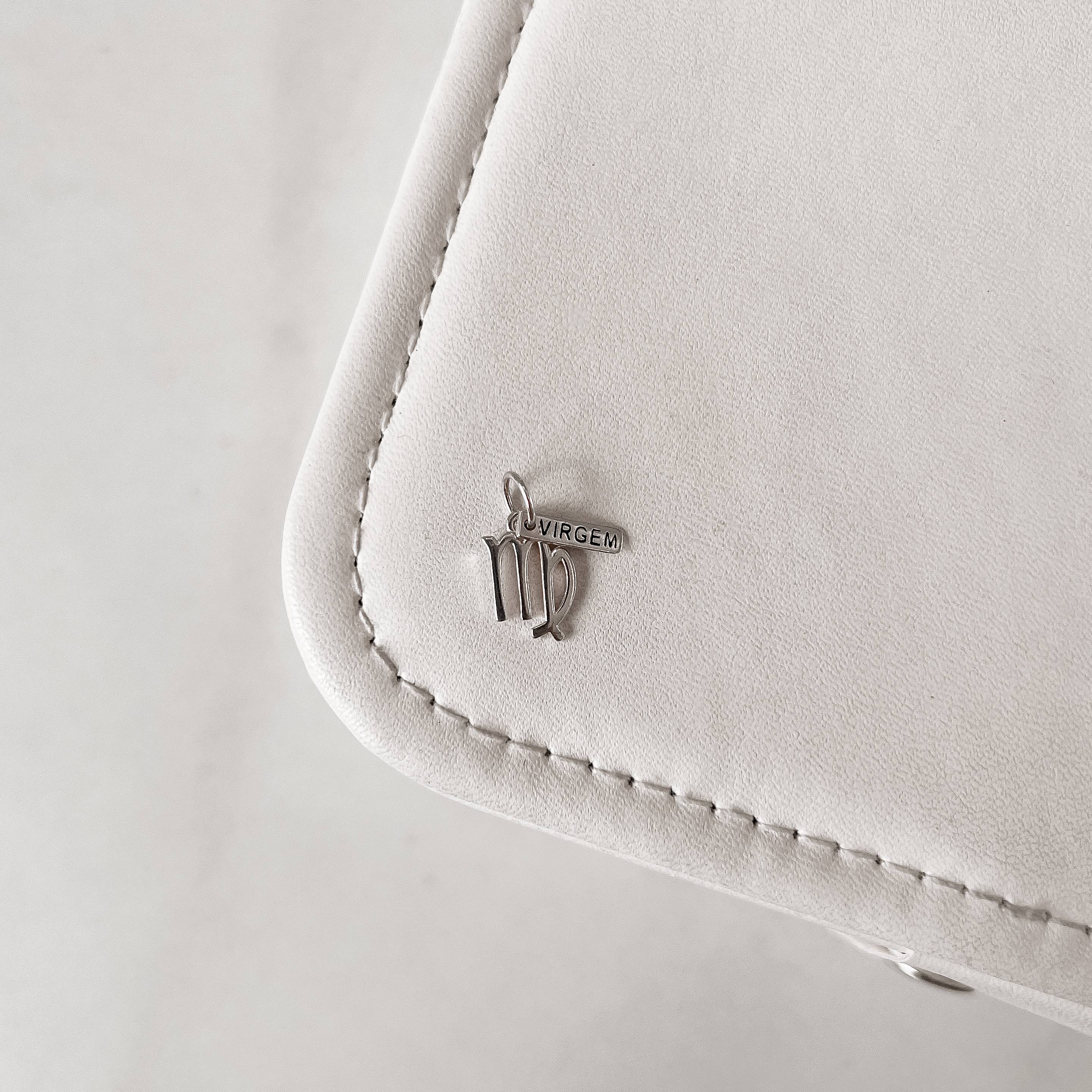 Pingente signo virgem com placa