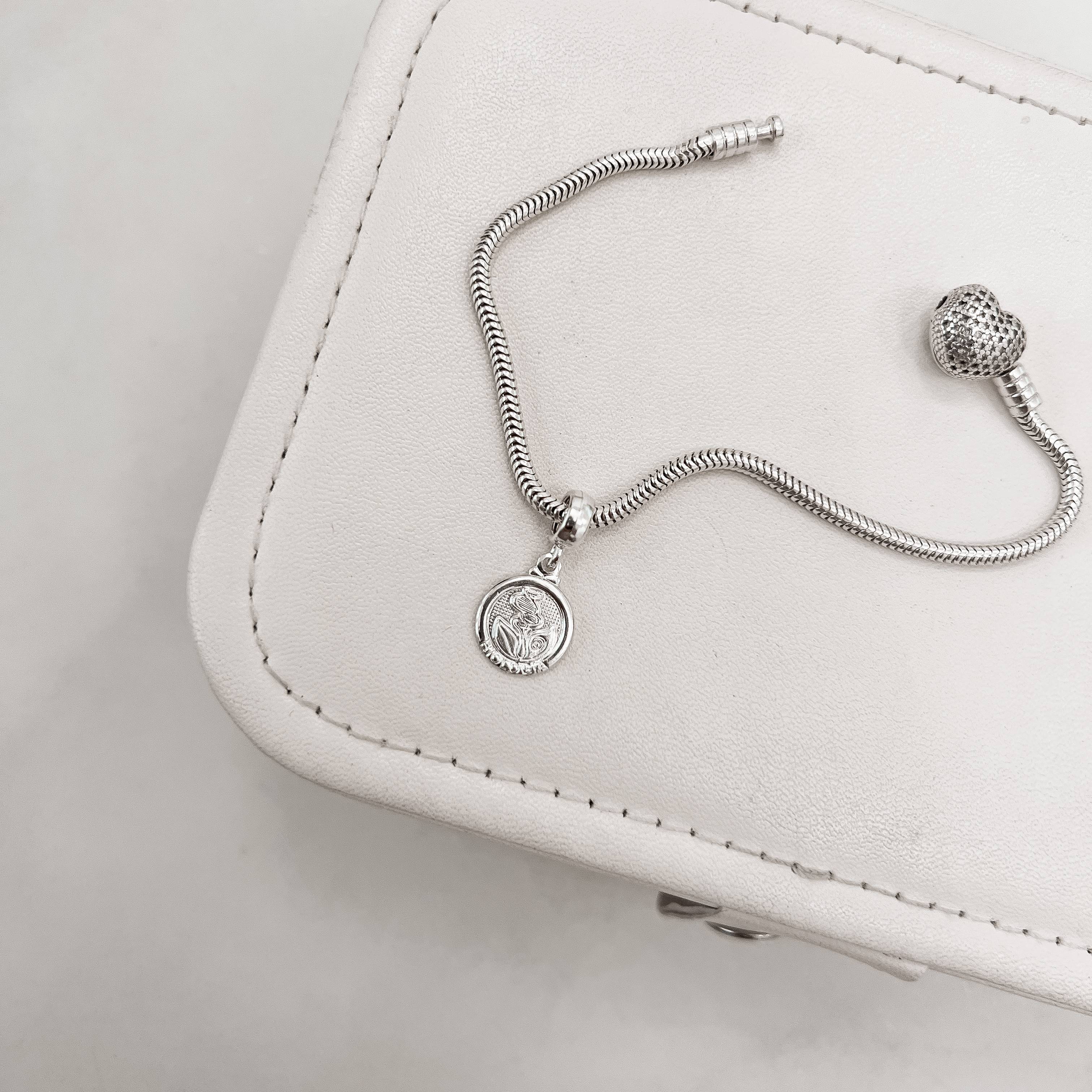 Berloque pingente medalha Biologia 14mm