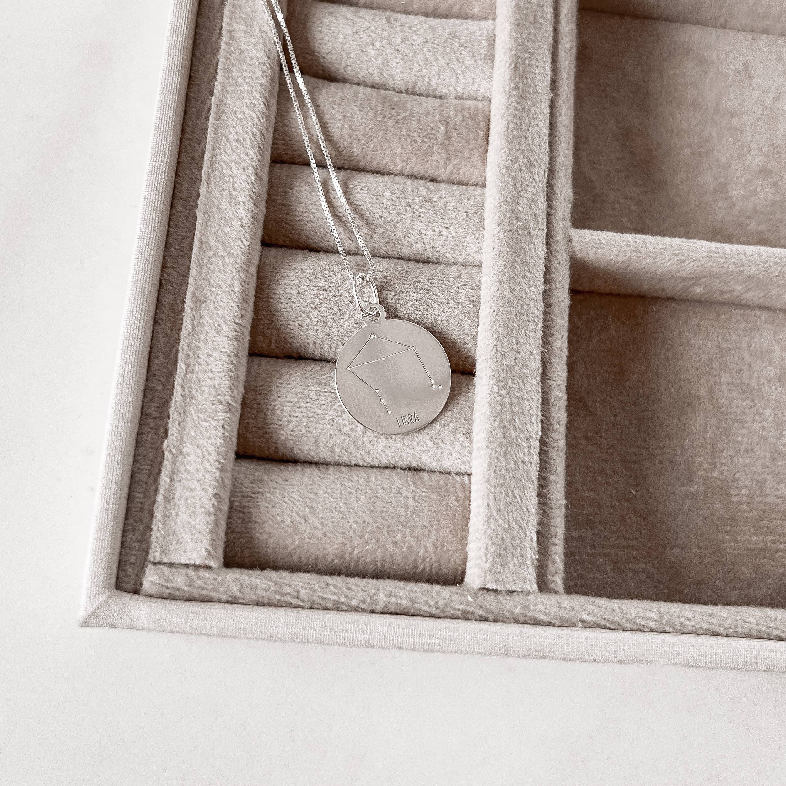 Imagem Colar pingente constelação signo libra 45cm