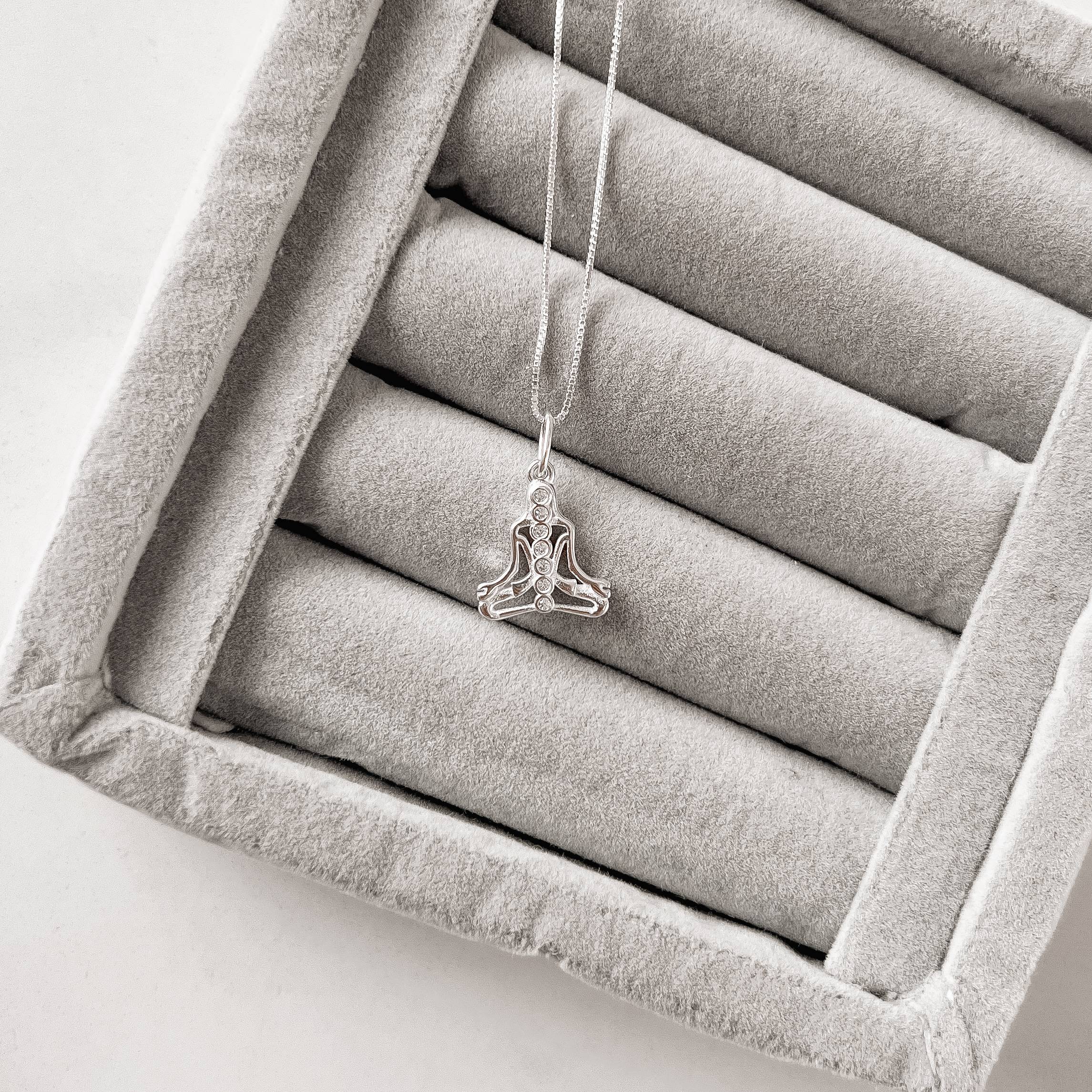 Imagem Colar pingente meditação 13mm 45cm