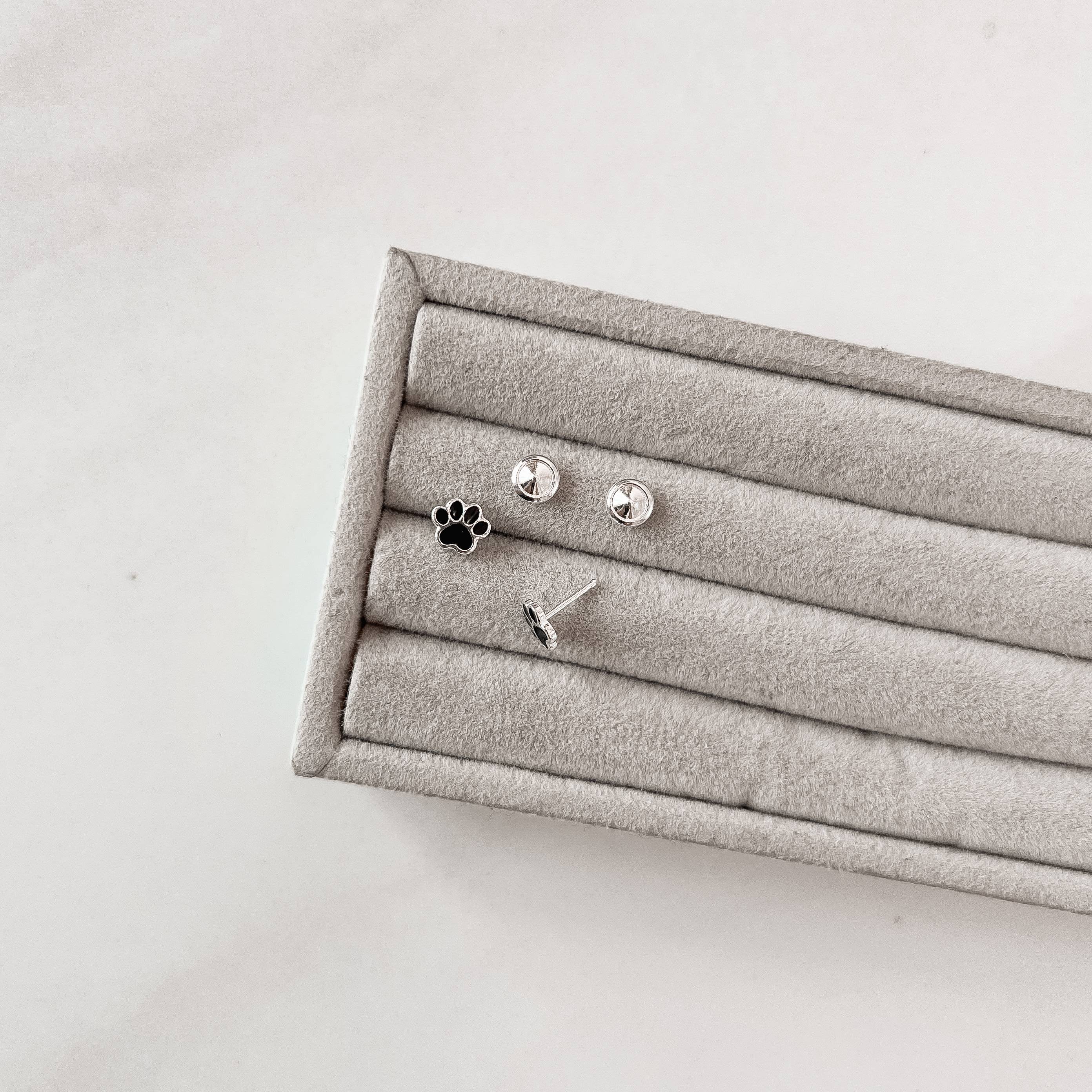 Imagem Secundária Brinco infantil pata resina 6mm tarraxa baby