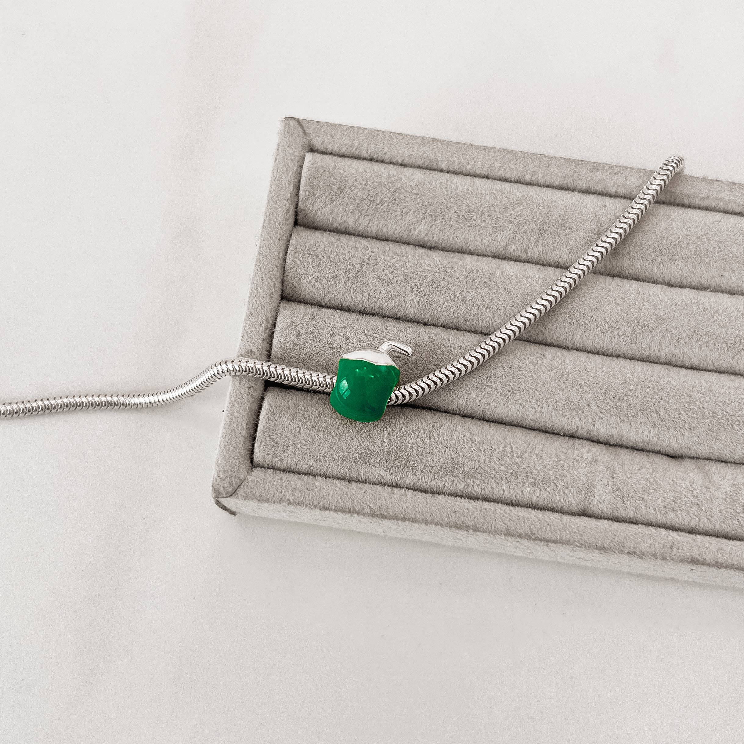 Berloque separador água de coco 12mm resina