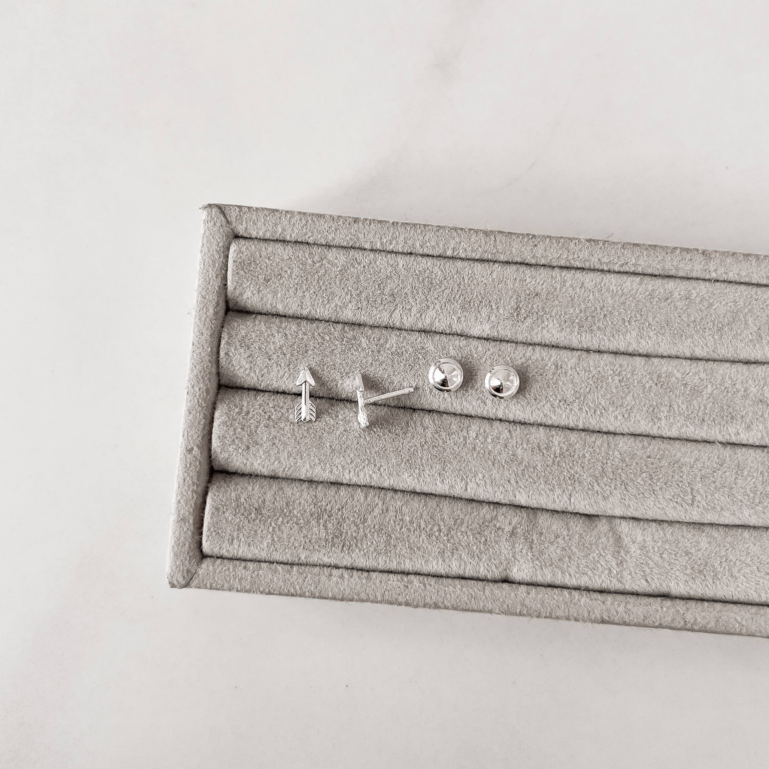 Imagem Secundária Brinco infantil flecha 8mm tarraxa baby