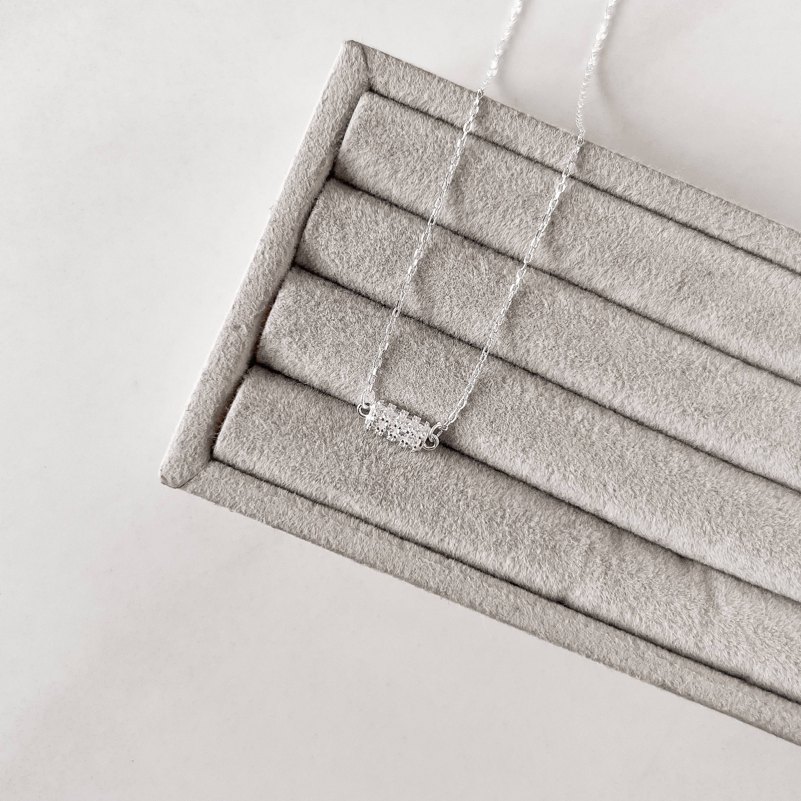 Imagem Secundária Colar entremeio bastão cravejado 7mm 40+5cm