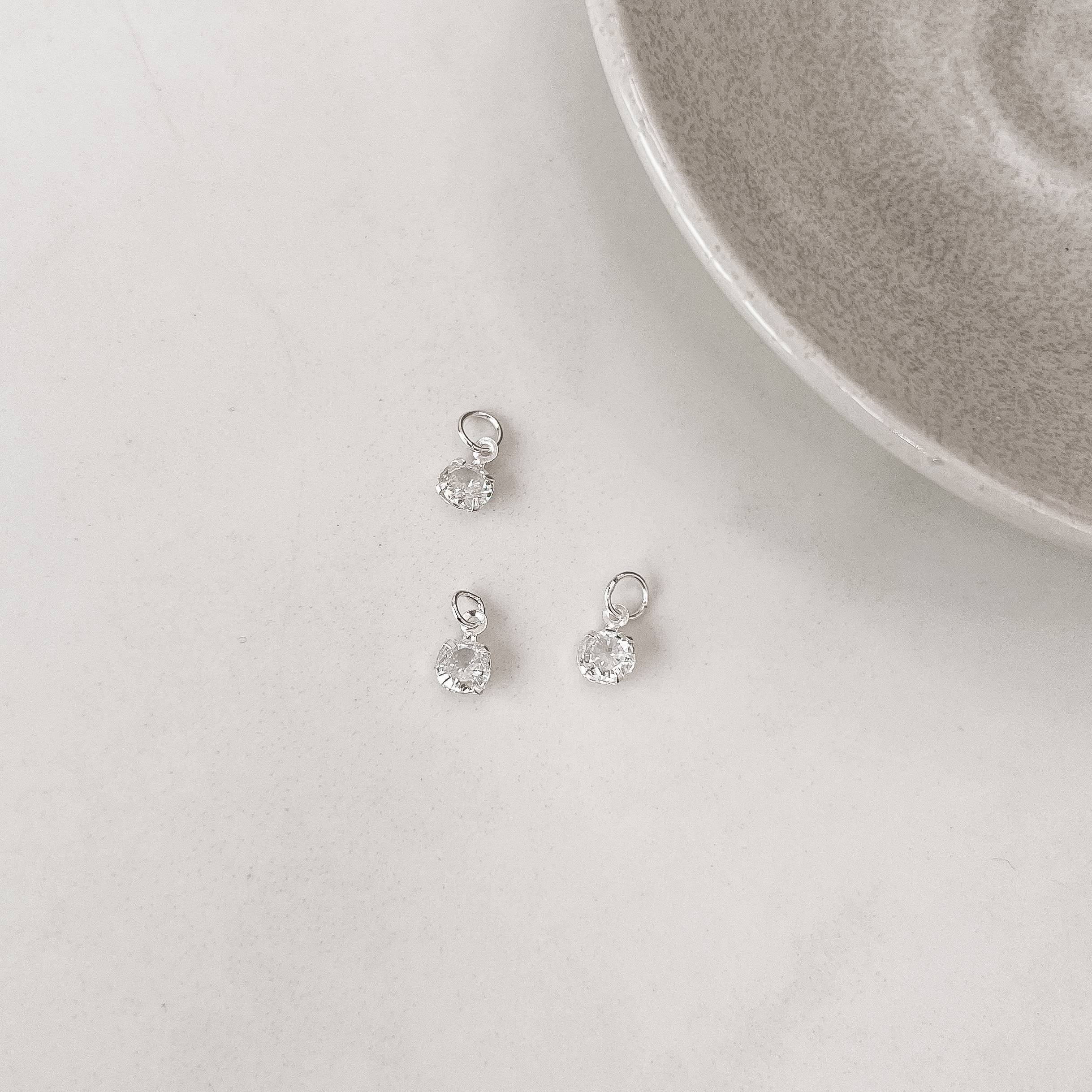 Pingente zircônia 5mm