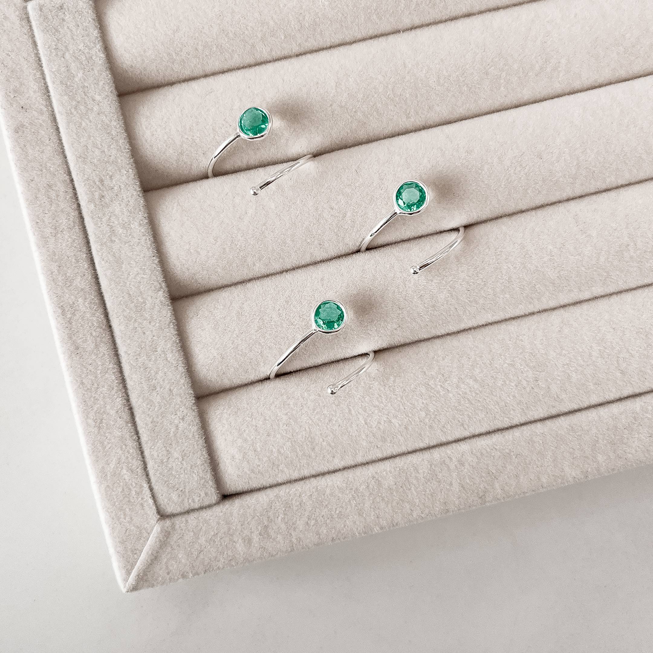 Imagem Anel bola e zircônia acqua 5mm regulável P