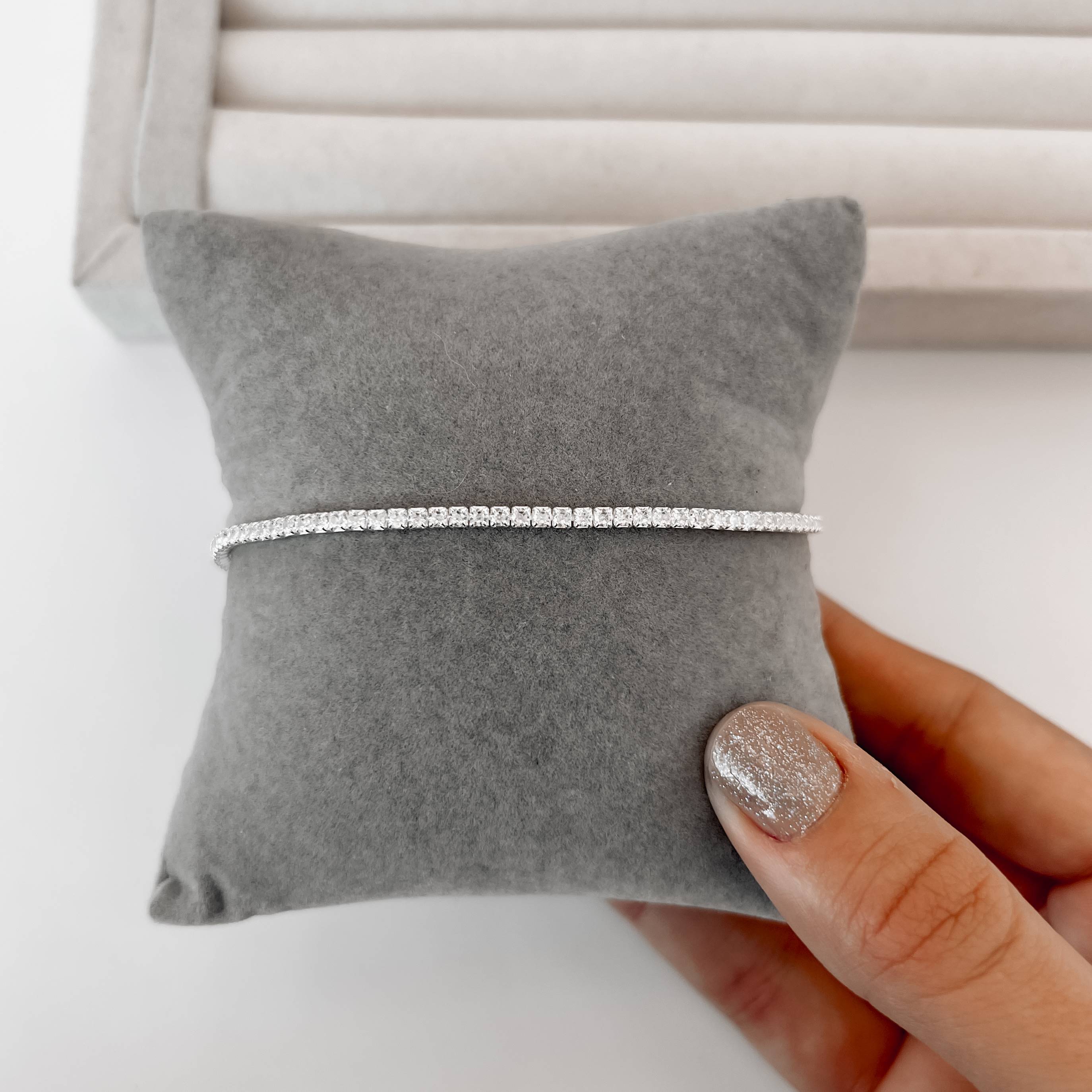 Imagem Secundária Pulseira Riviera cristal 2.1 16cm com alongadora