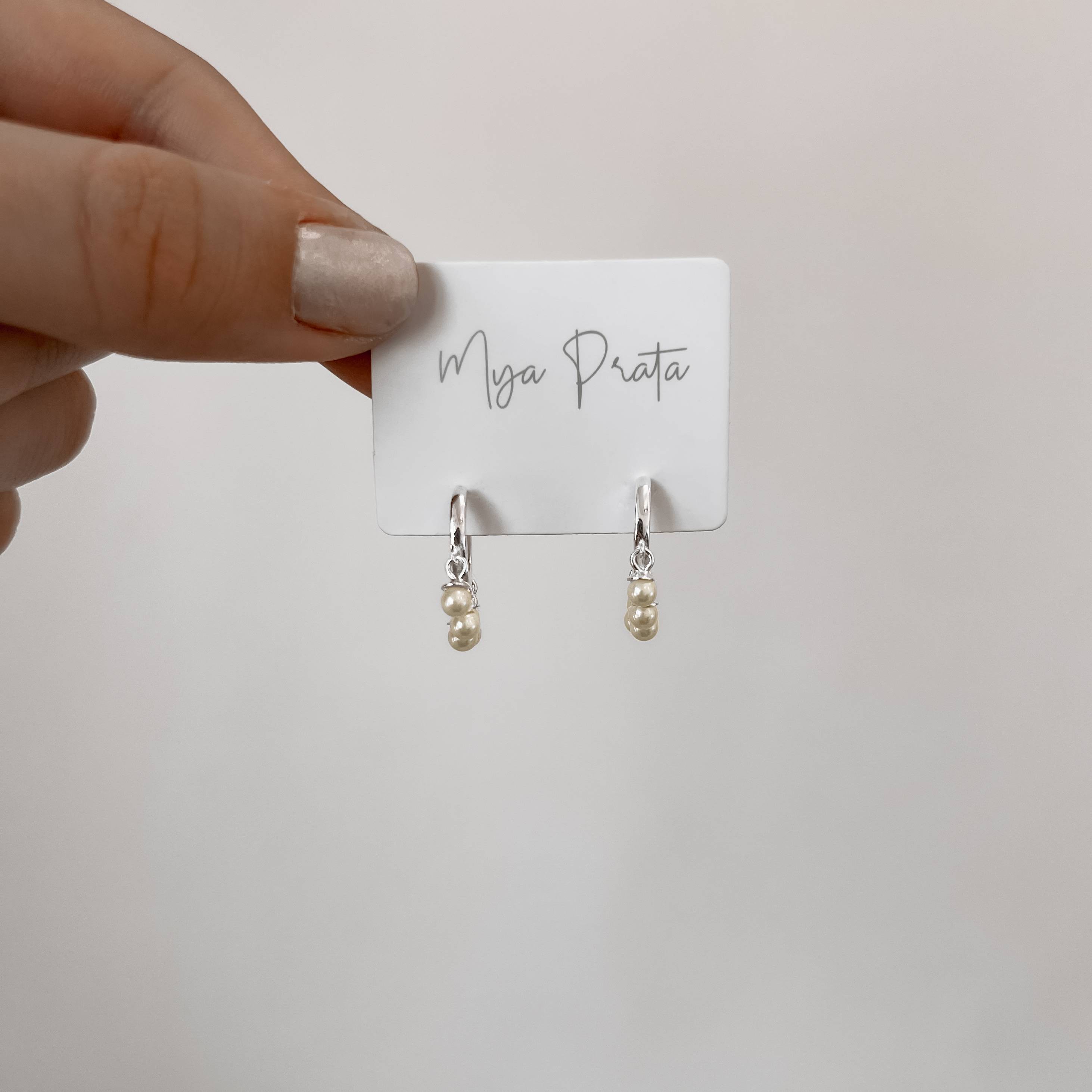 Imagem Secundária Argola click 11mm pingentes pérolas