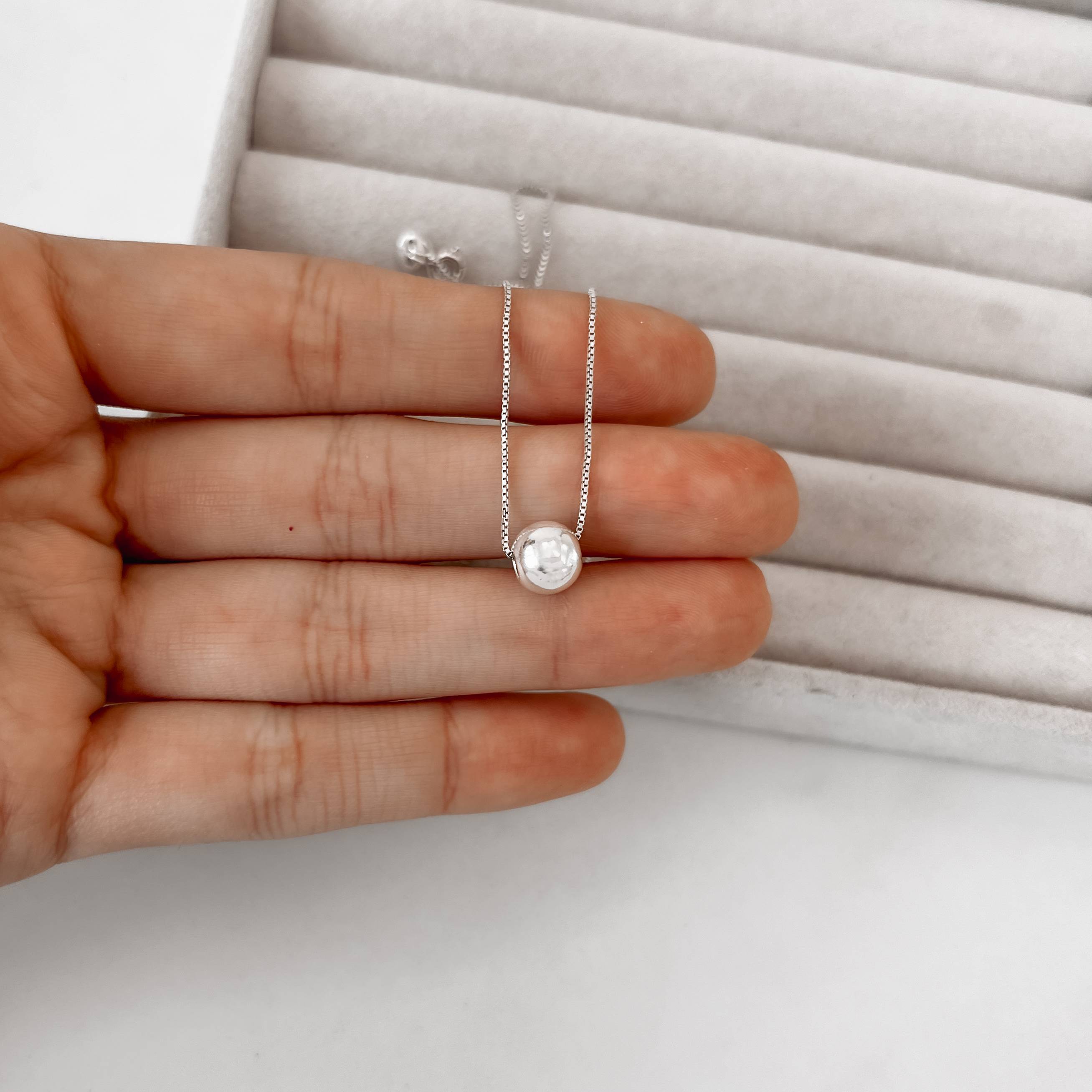 Imagem Colar bola 8mm 45cm