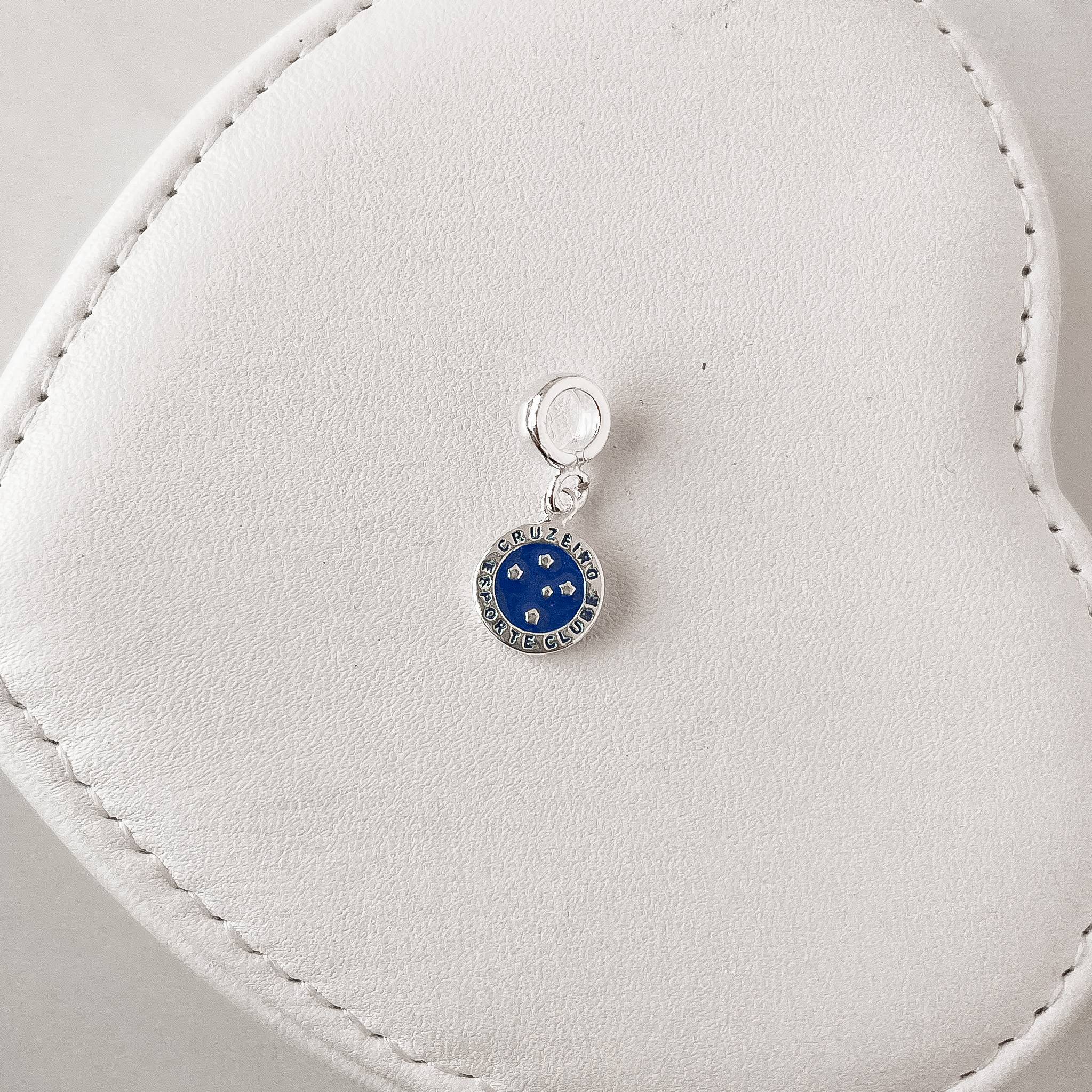 Berloque pingente time Cruzeiro 12mm resina