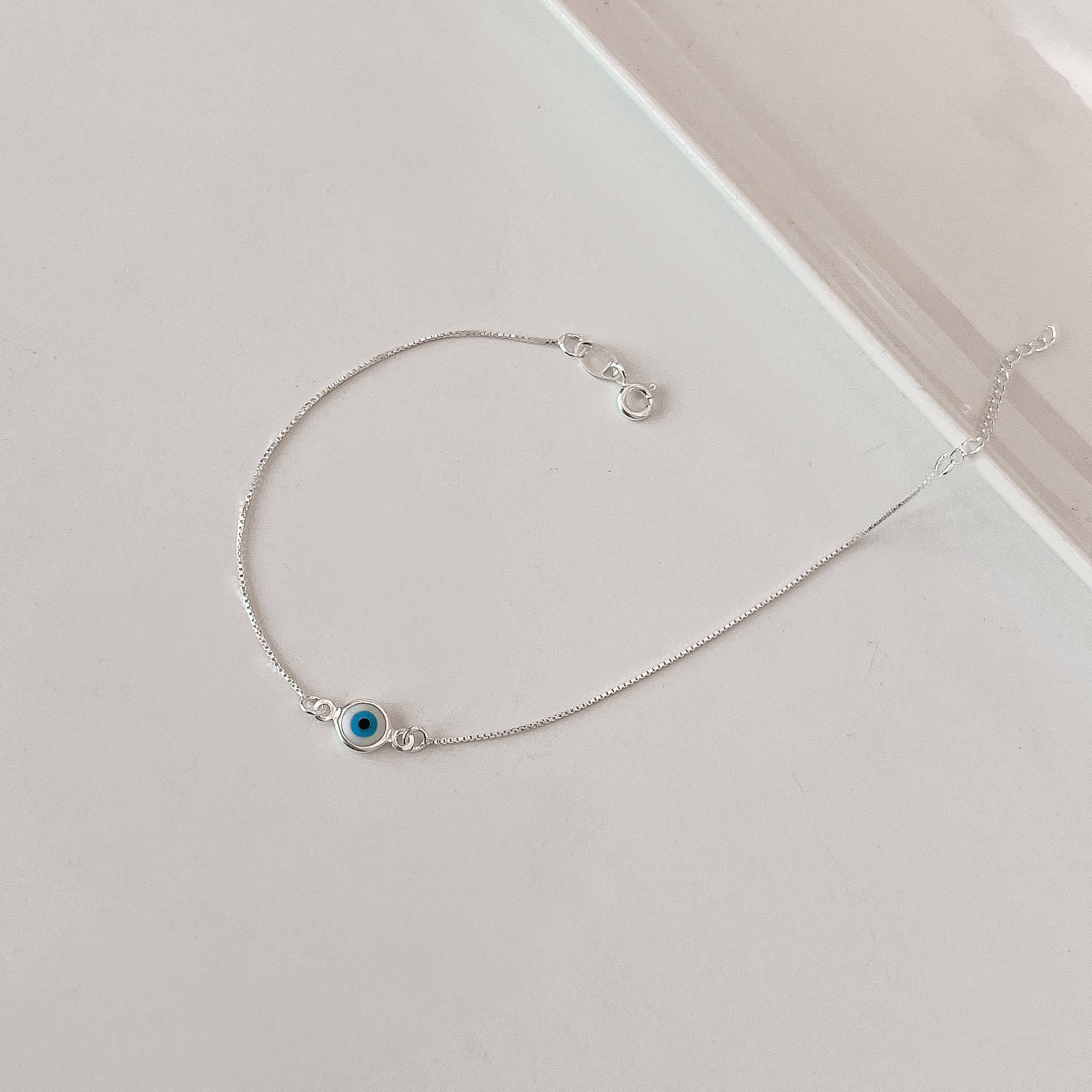 Imagem Pulseira entremeio olho grego 6mm