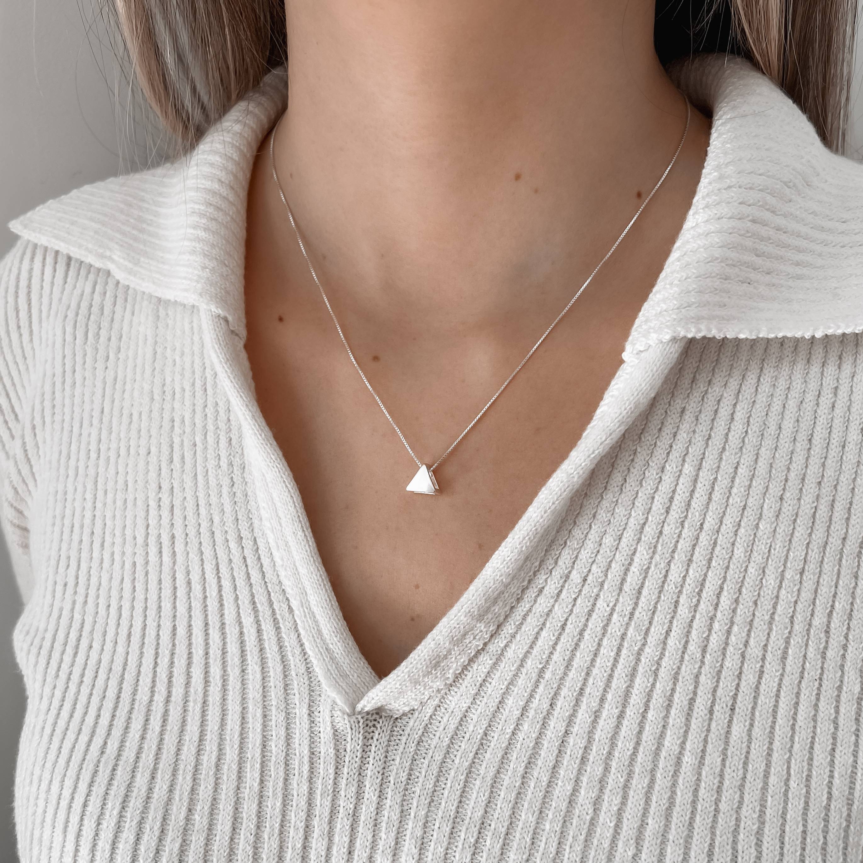 Imagem Colar triângulo passante 8mm 45cm