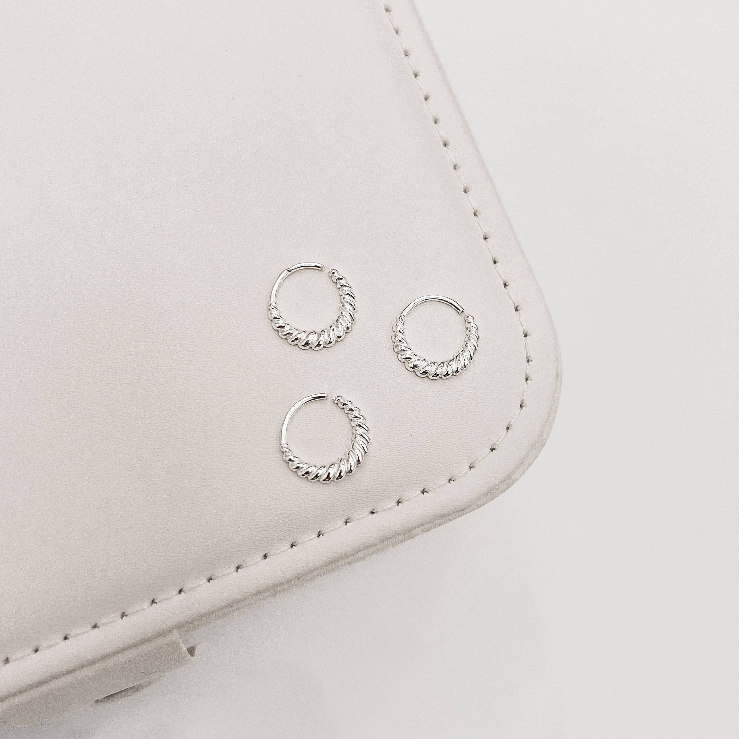 Piercing argola detalhe torcido 12mm