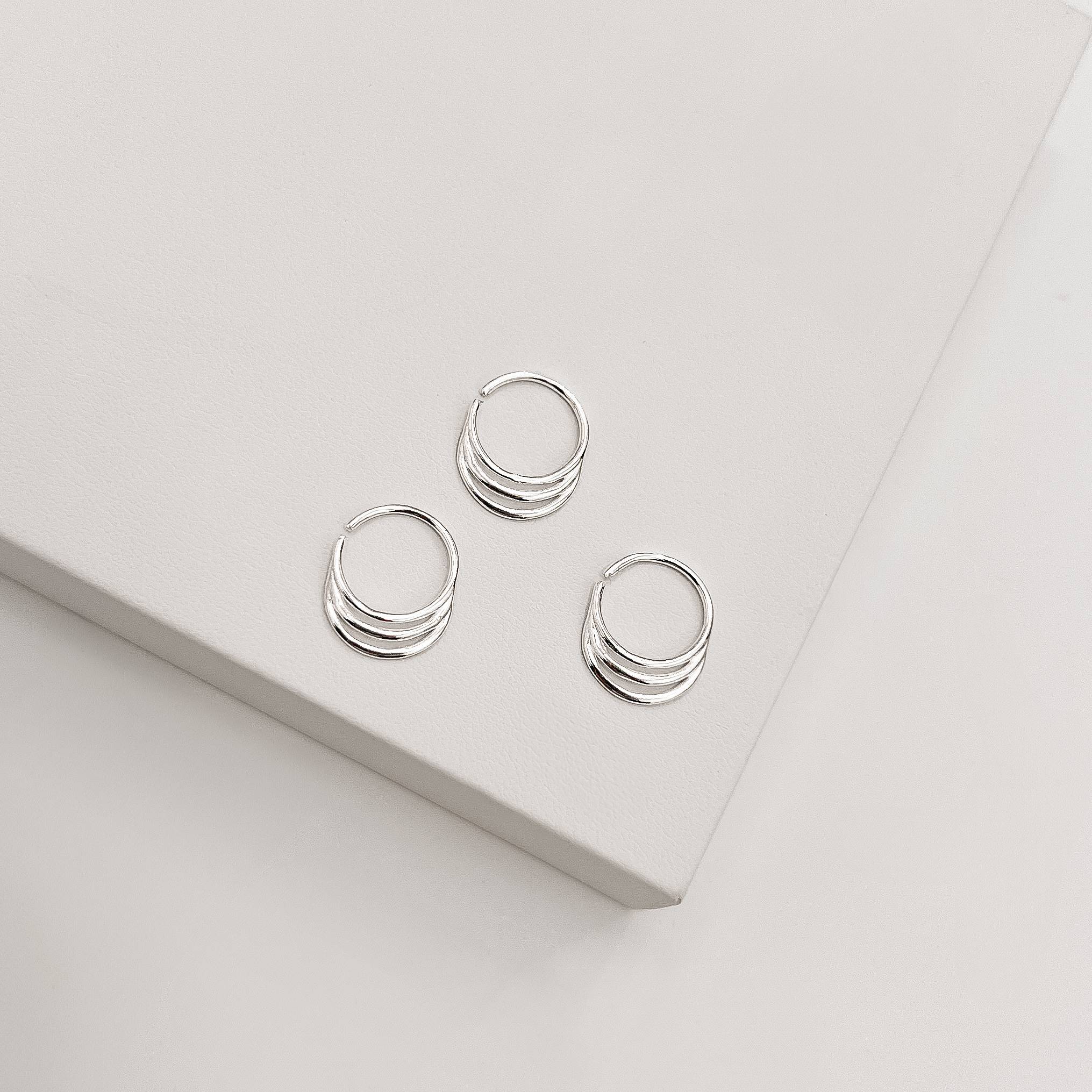 Piercing argola 11mm detalhe 2 fios