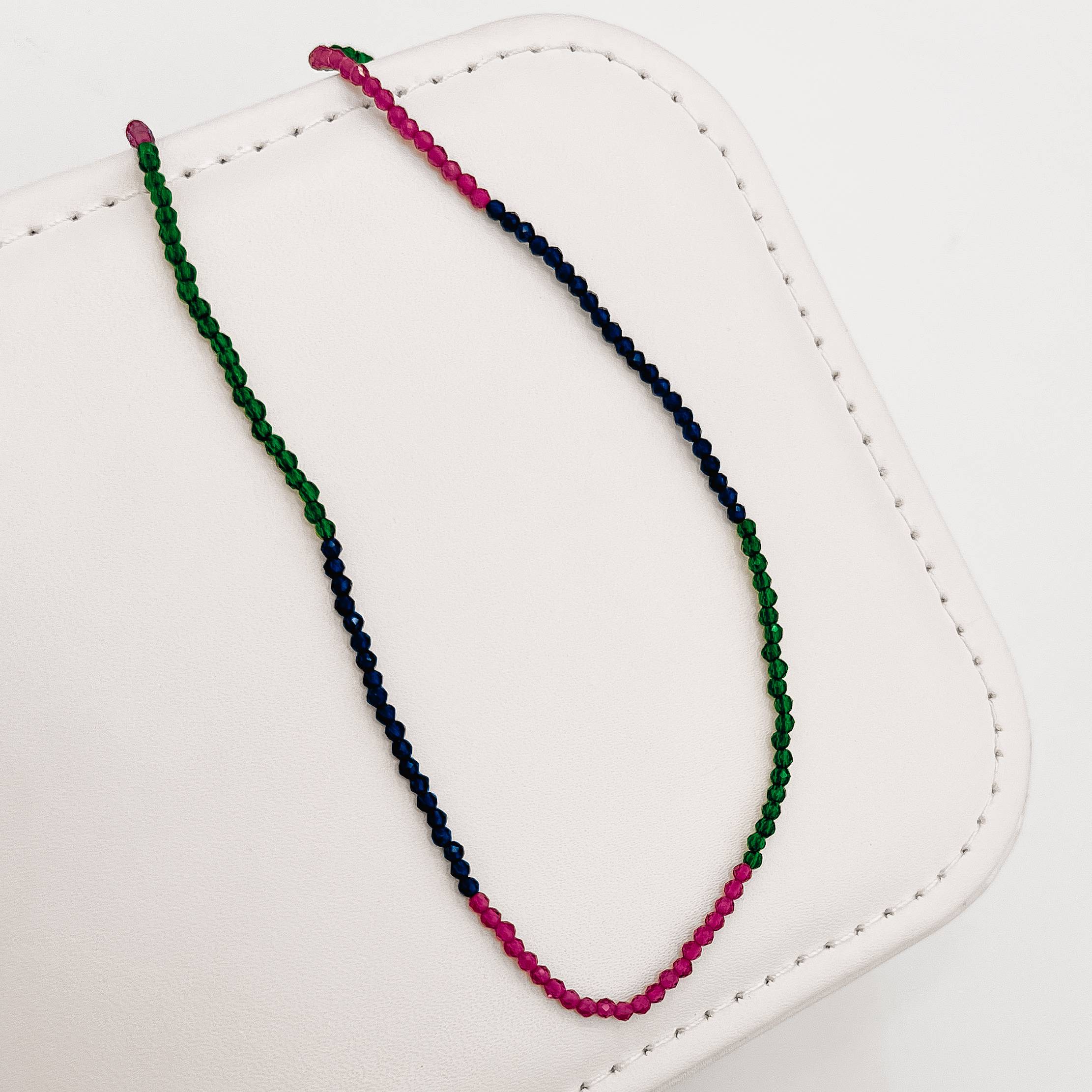 Imagem Secundária Choker cristal colorido 2mm com alongadora