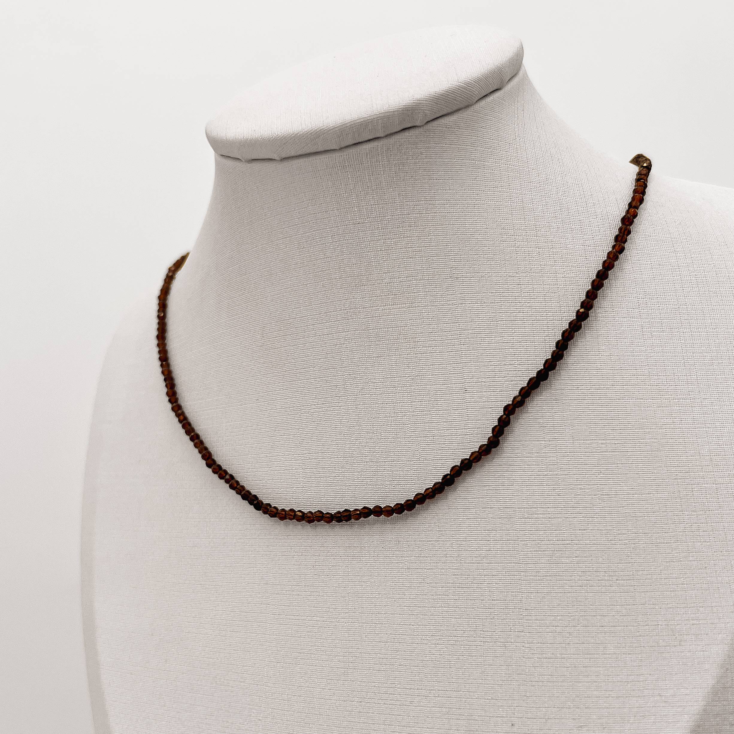 Imagem Choker cristal marrom 2mm com alongadora