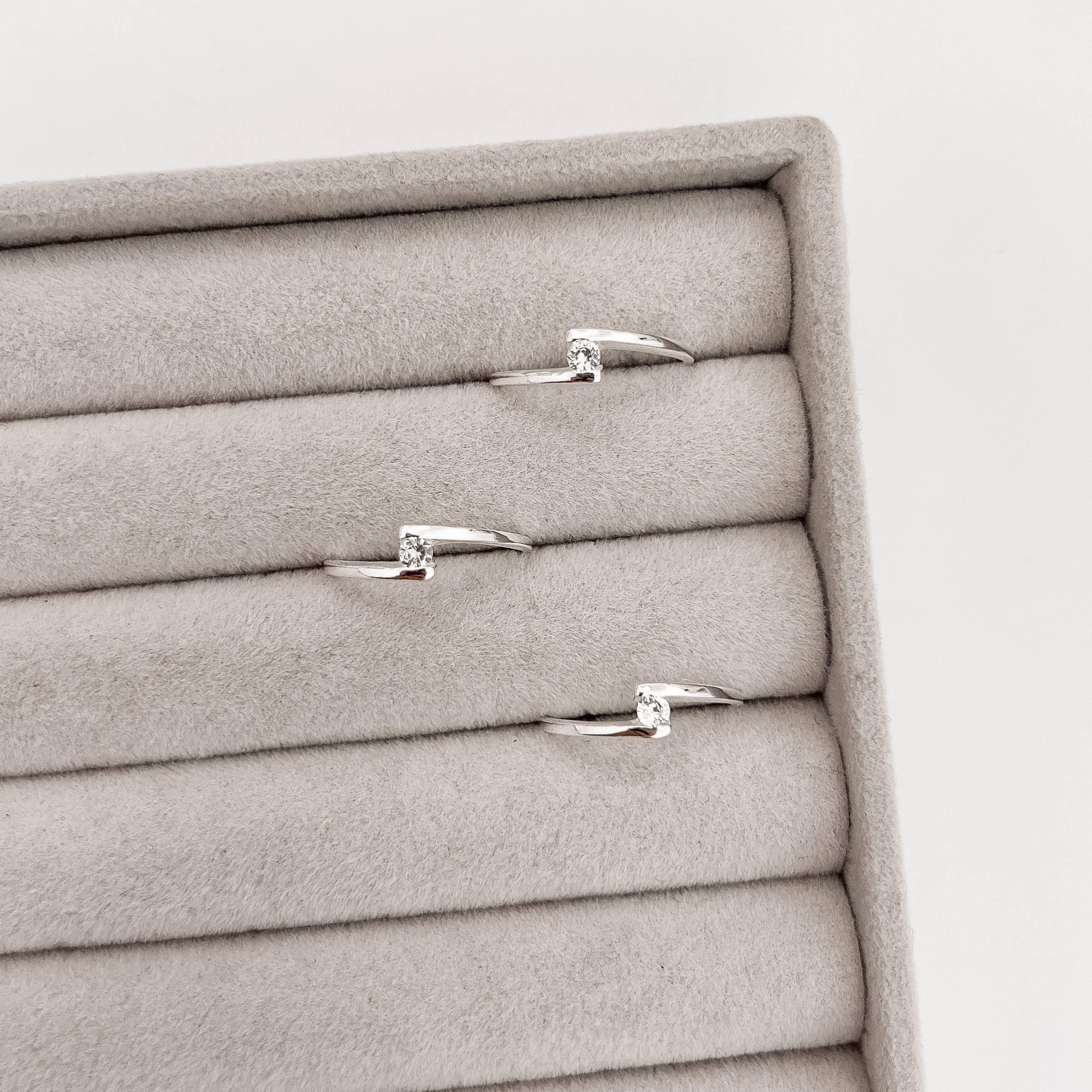 Imagem Secundária Anel solitário 2.5mm 2 fios