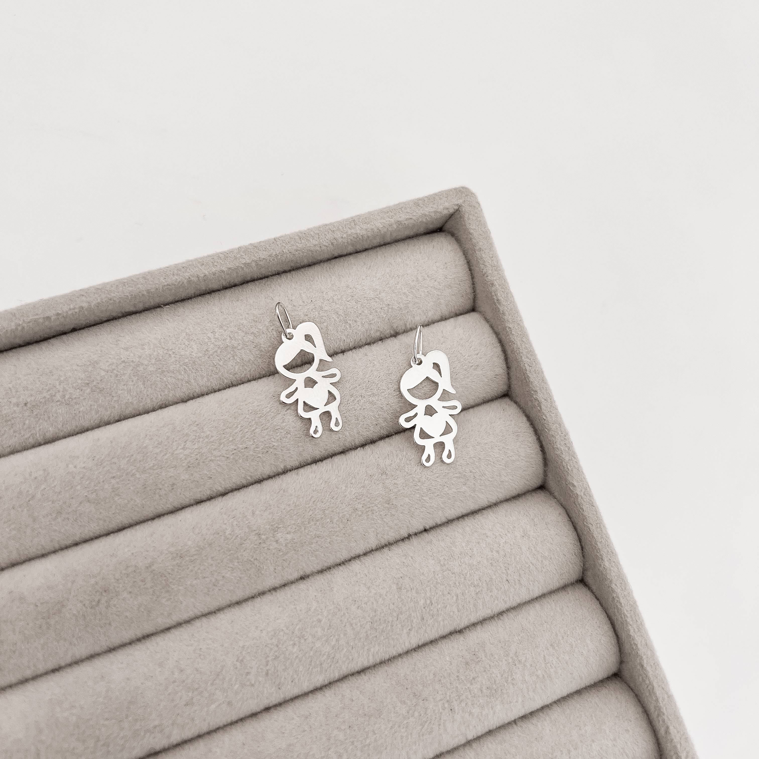 Pingente menina 19mm