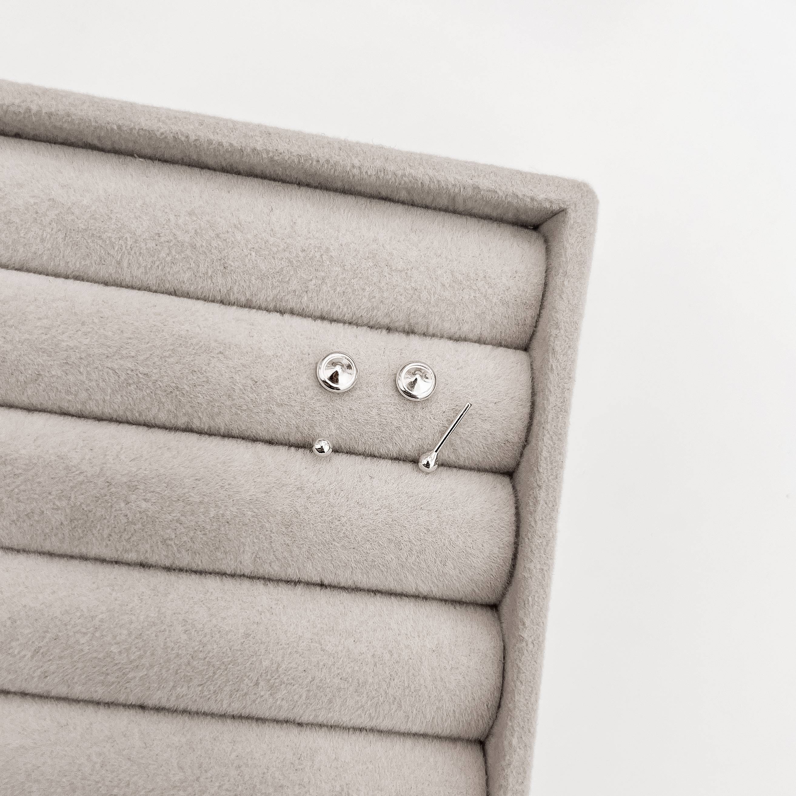 Imagem Brinco infantil bola 2mm tarraxa baby