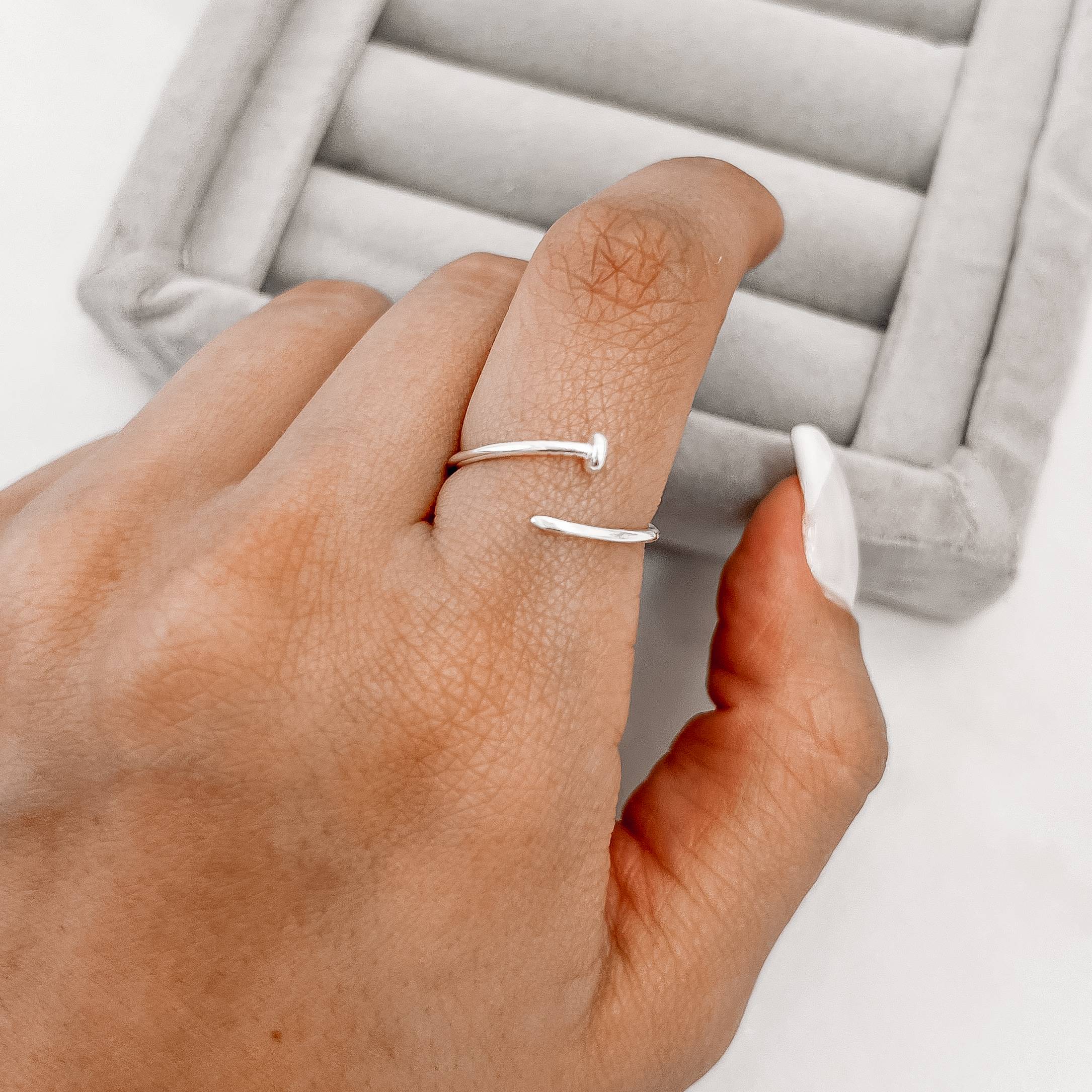 Imagem Secundária Anel prego fino regulável P