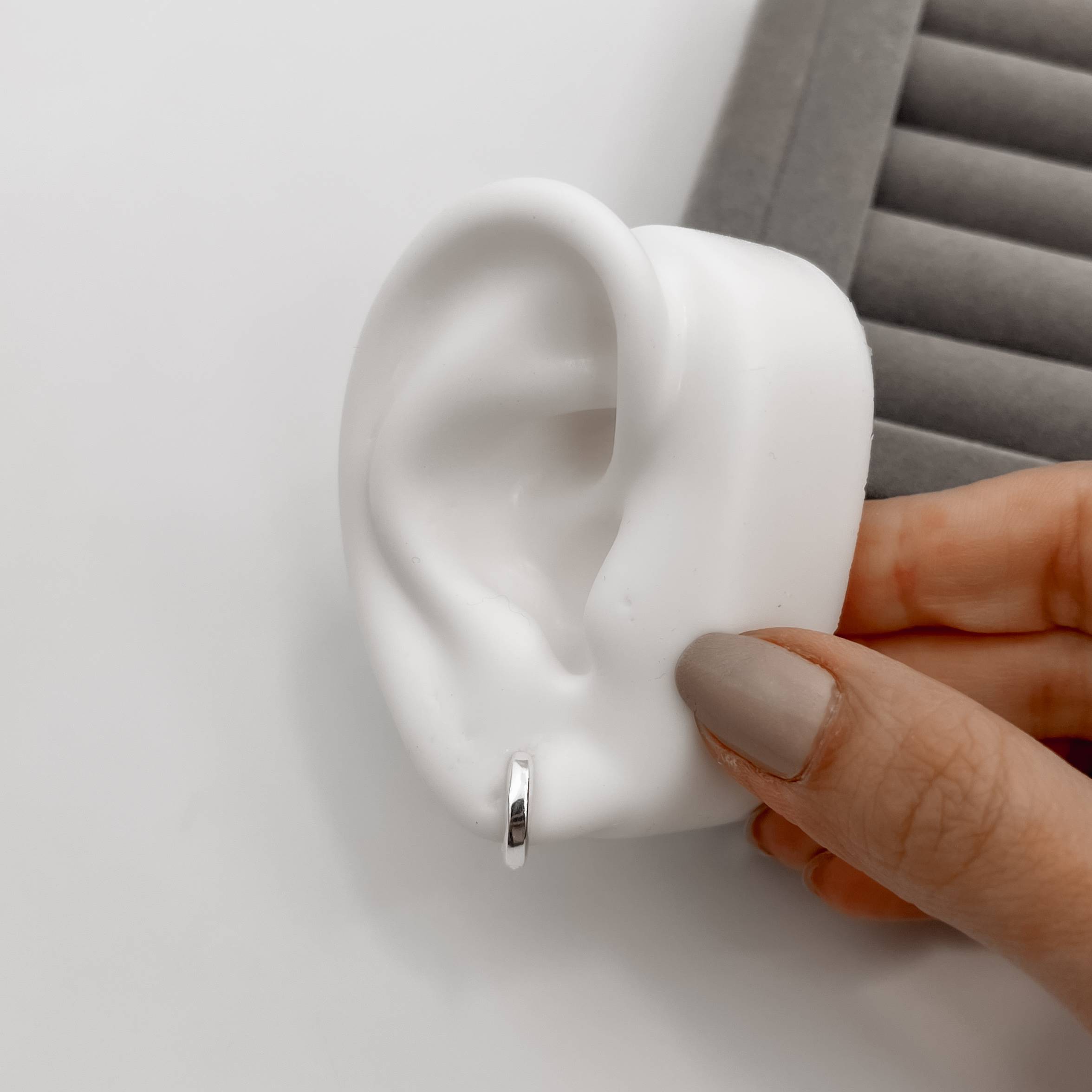 Argola click 12mm detalhe 3D