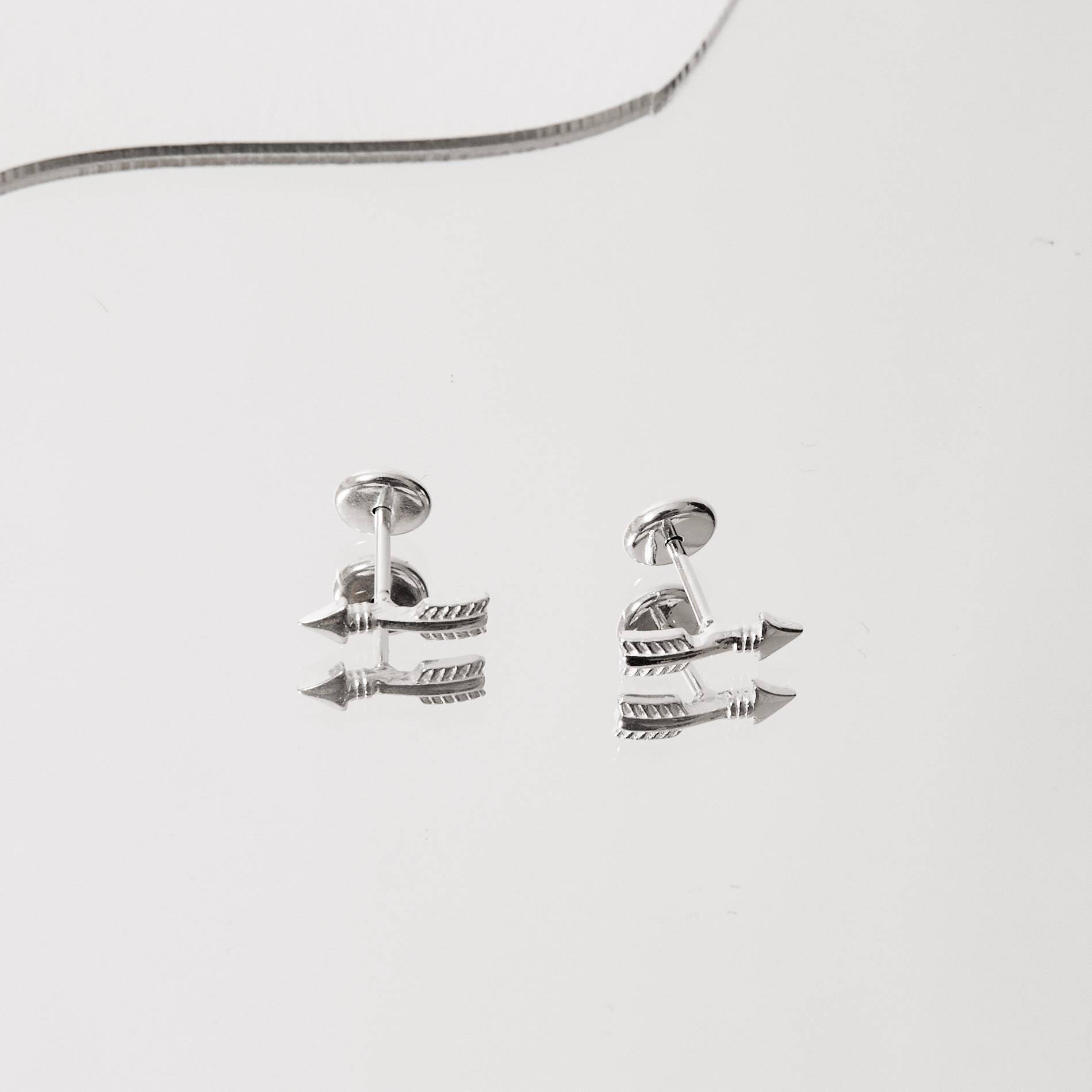 Imagem Brinco infantil flecha 10mm tarraxa baby