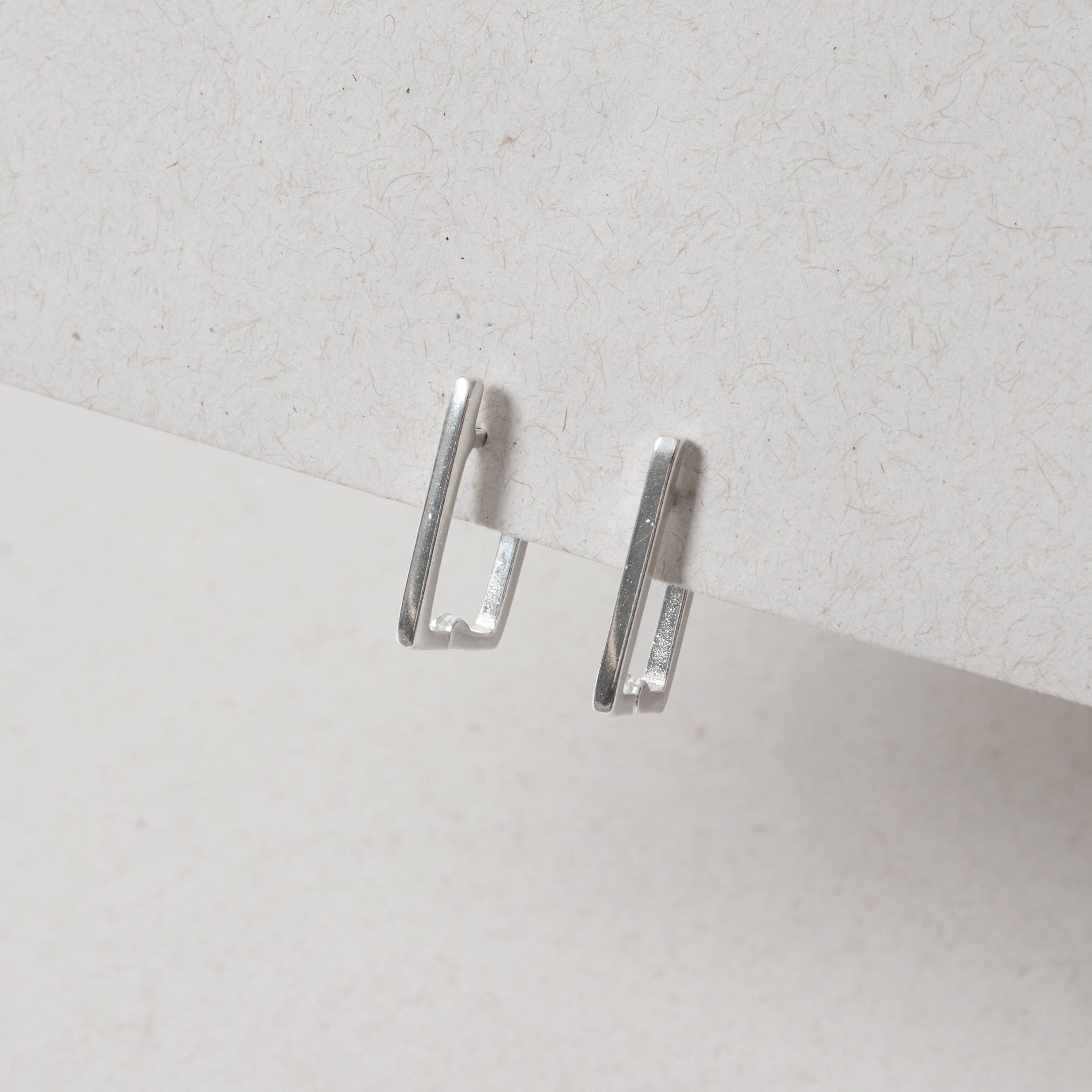 Argola click retangular 15mm 