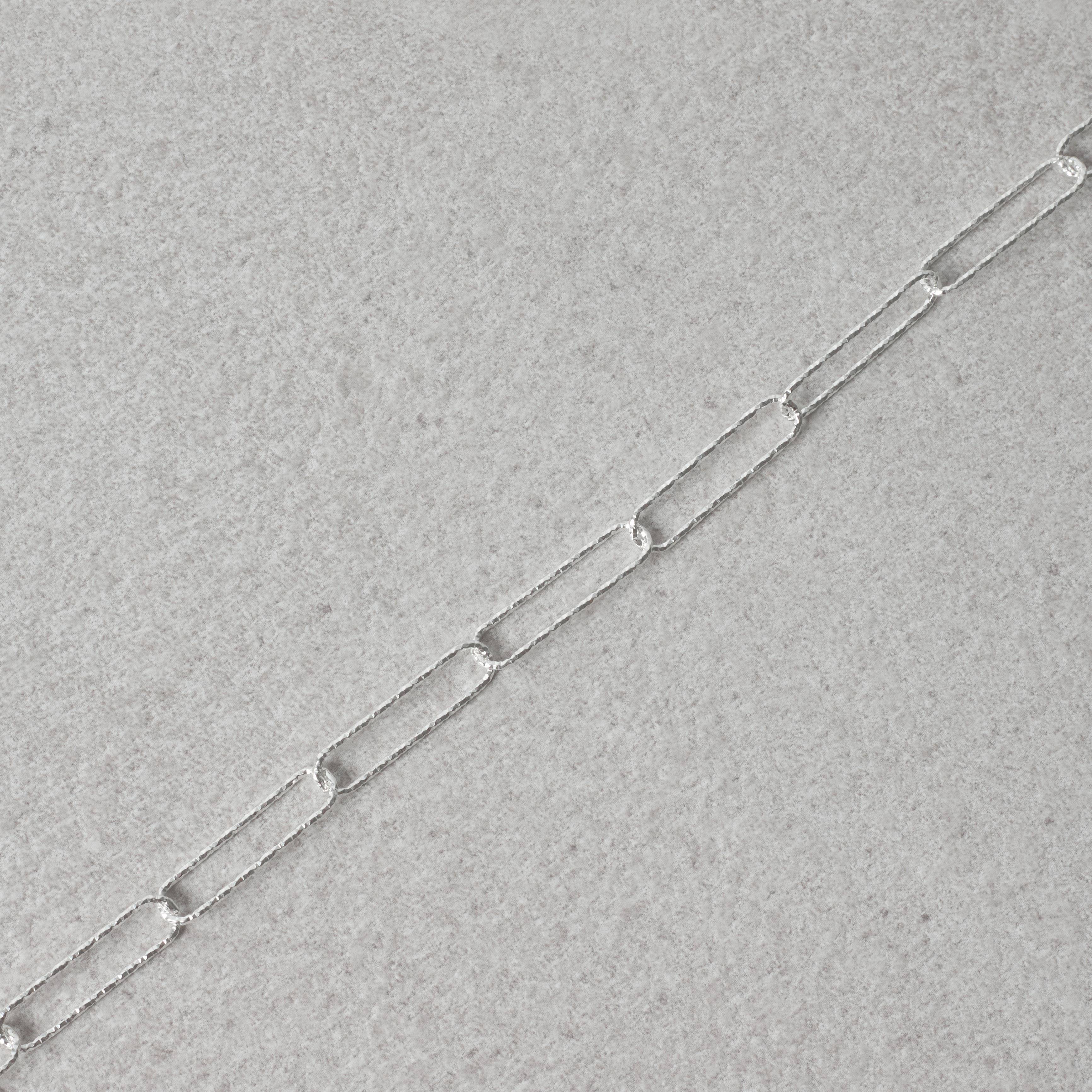 Imagem Secundária Pulseira corrente elo longo facetado 5.3 20cm