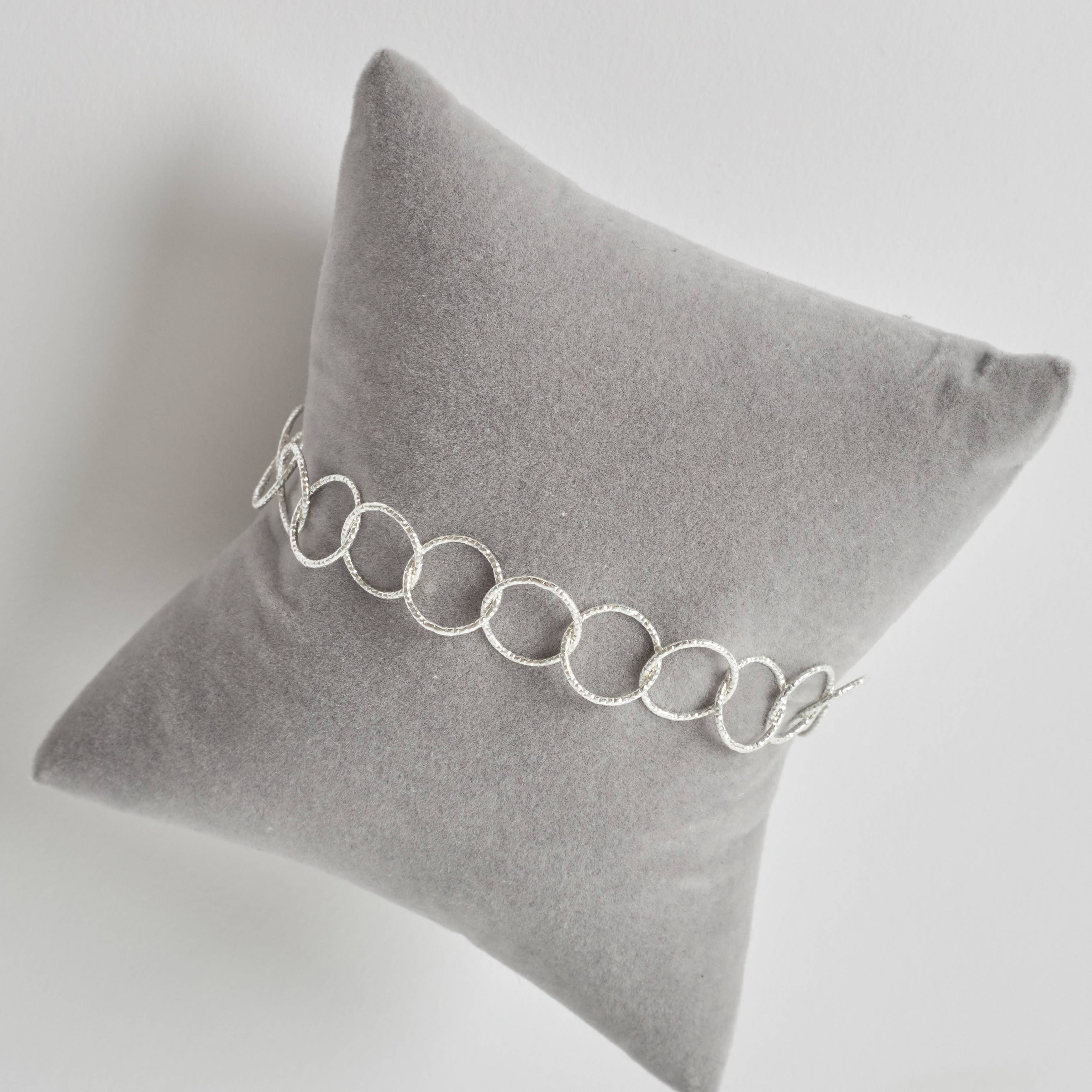 Imagem Secundária Pulseira corrente elo redondo facetado 10.6 19cm