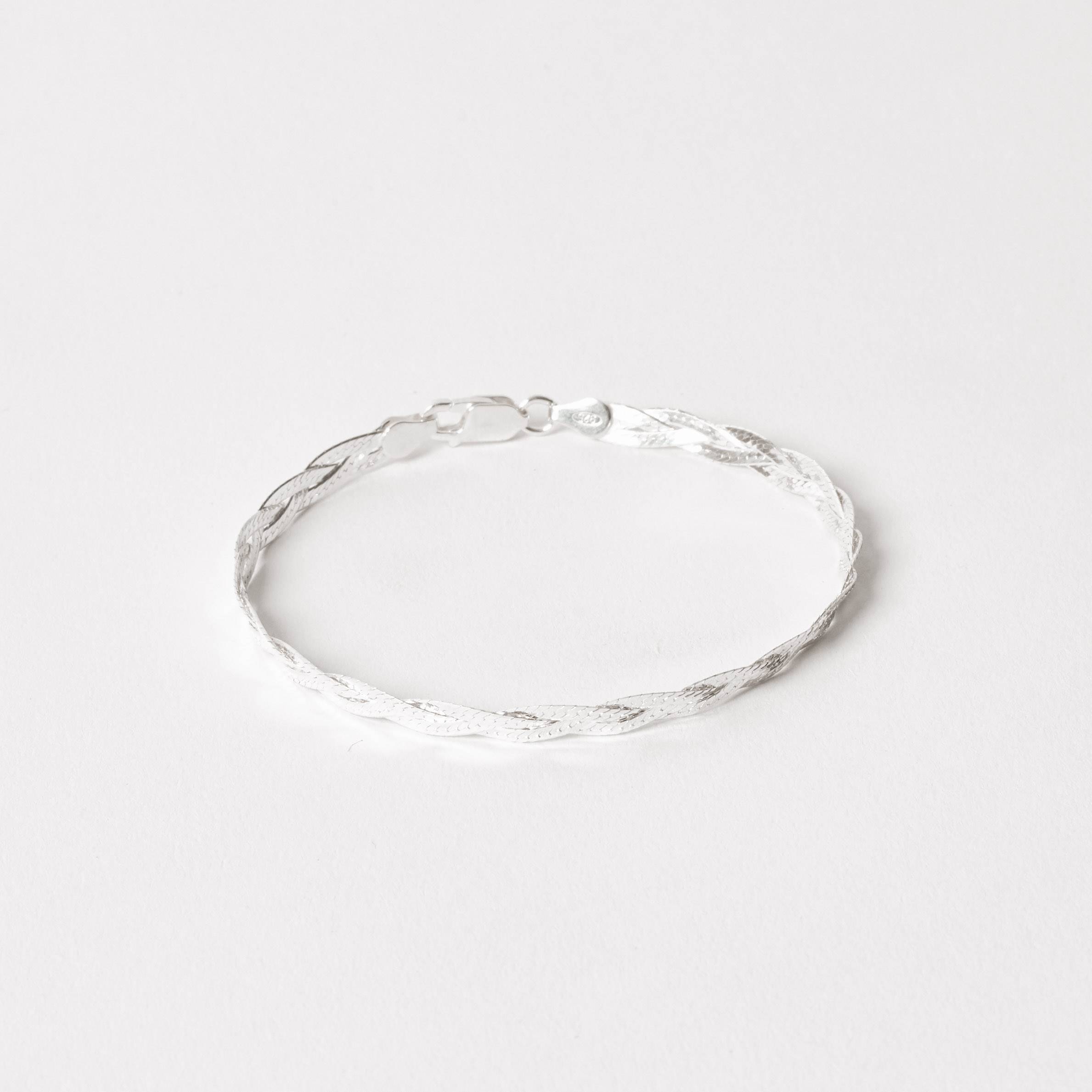 Imagem Secundária Pulseira corrente trança 3 fios 19cm